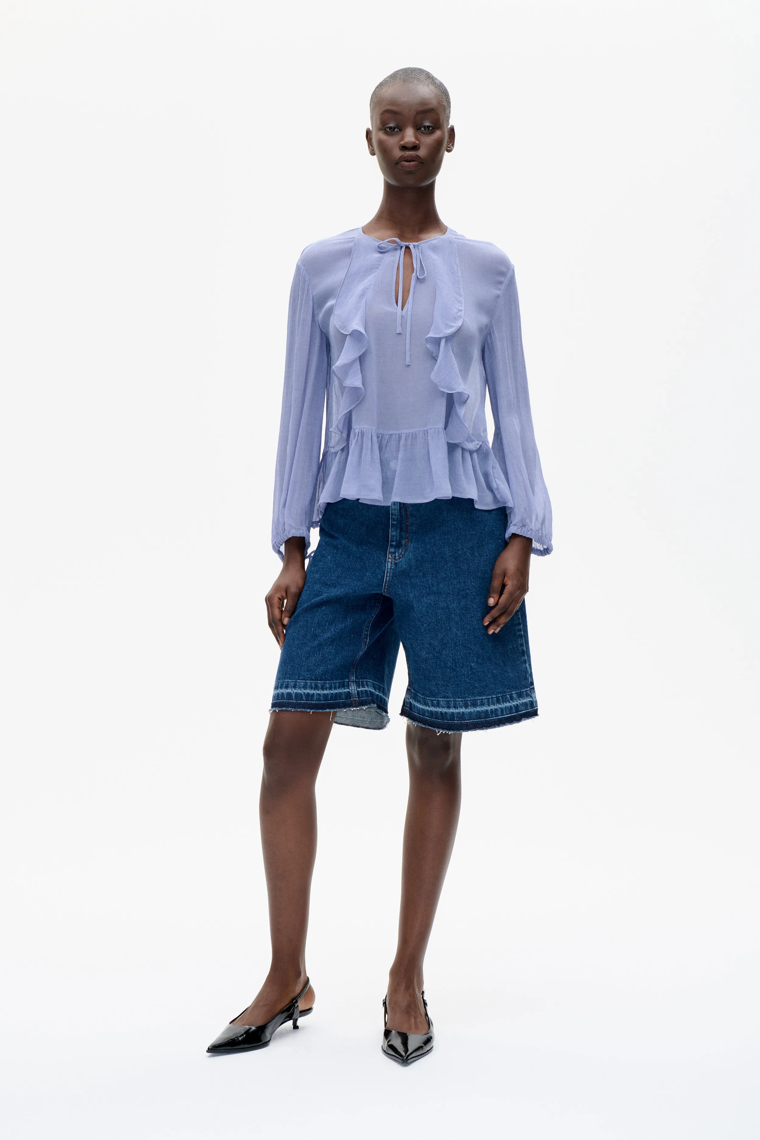 MIKAELA BLOUSE | Tempest Blue sold by Baum und Pferdgarten product image thumbnail 2