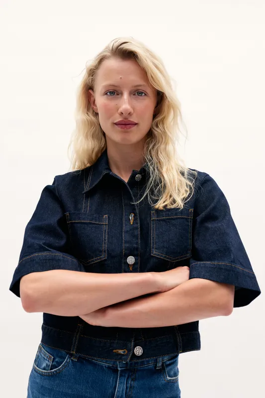 NO 05 SHIRT | Dark Blue Rinse sold by Baum und Pferdgarten