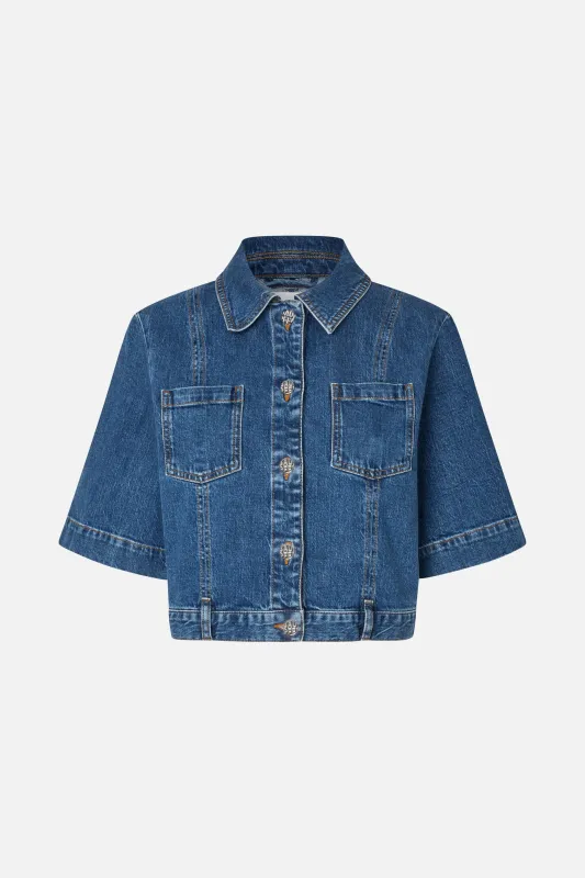 NO 05 SHIRT | Worn Out Blue sold by Baum und Pferdgarten