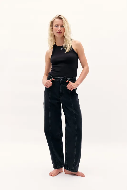 NO 02 JEANS | Black Washed Denim sold by Baum und Pferdgarten