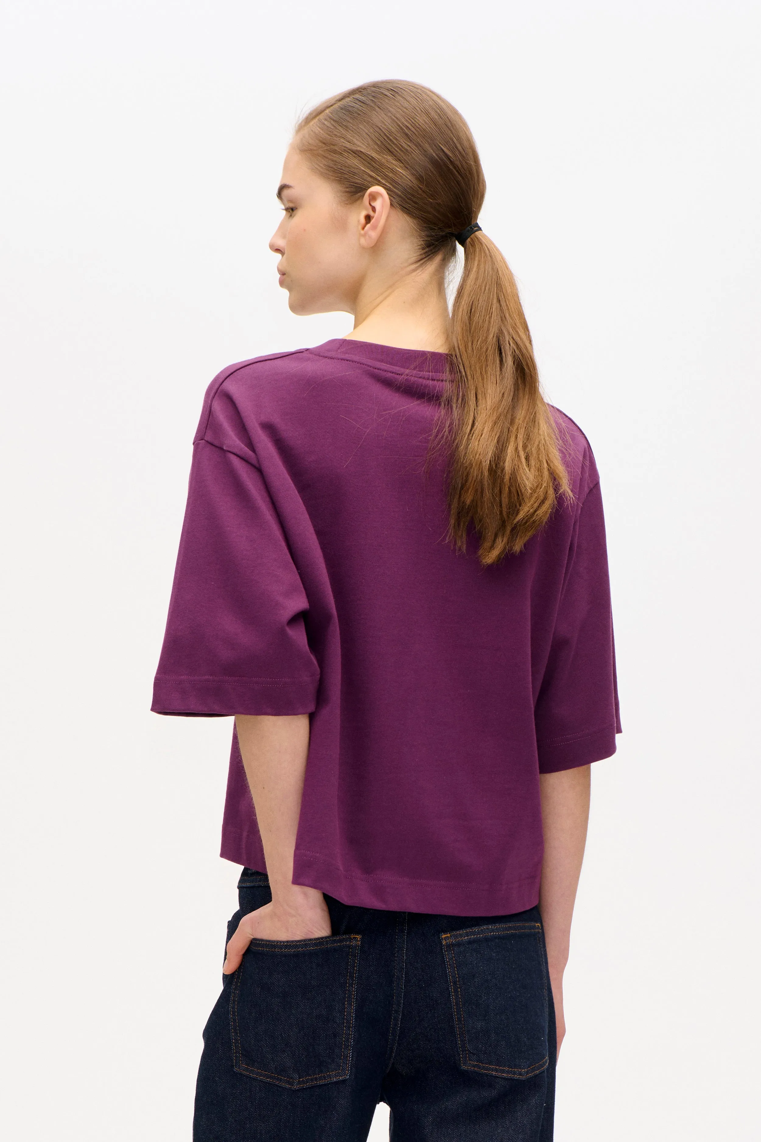 JIANA T-SHIRT | Italian Plum sold by Baum und Pferdgarten product image thumbnail 2