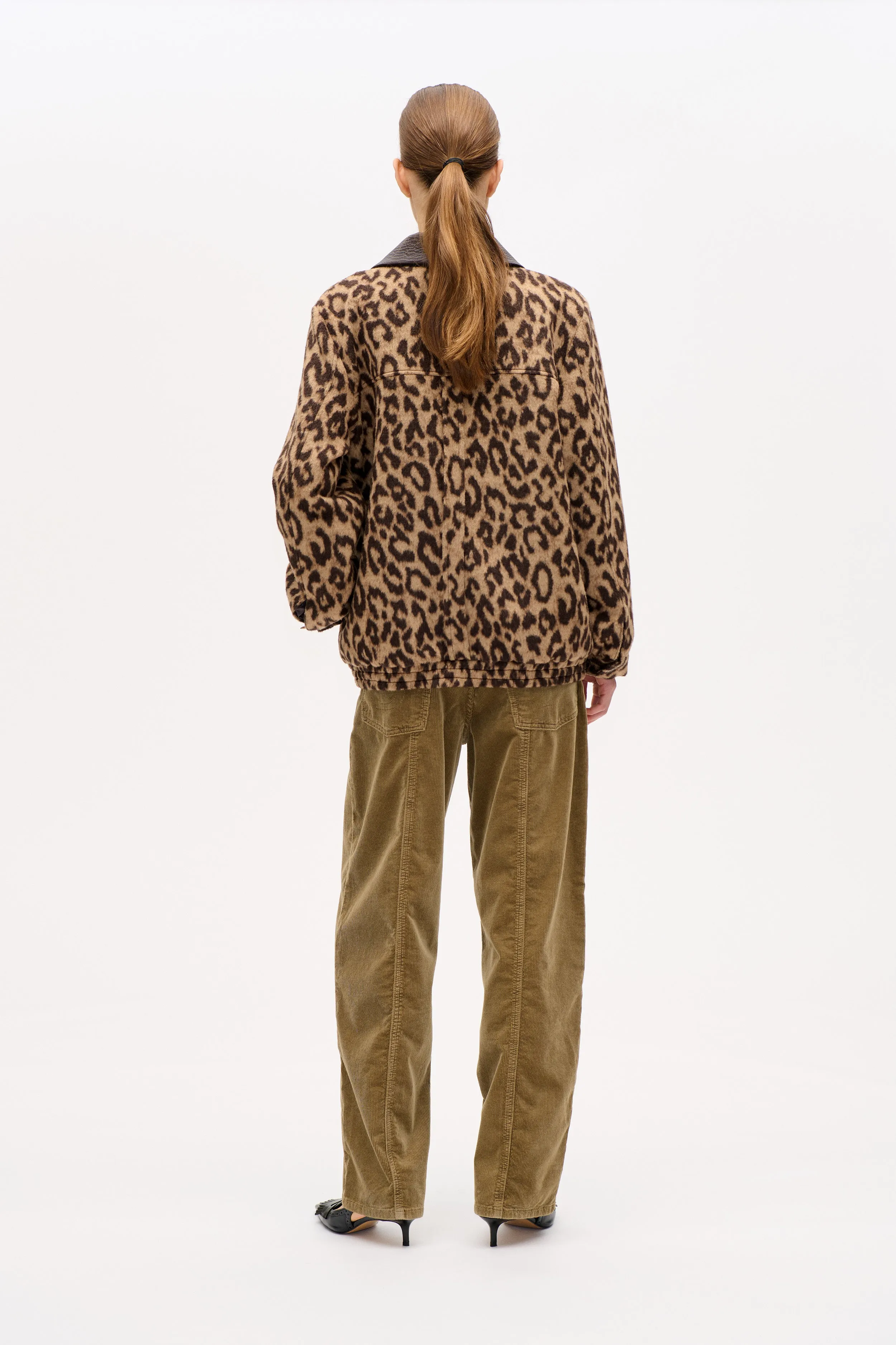 BELINE JACKET | Wool Camel Leopard sold by Baum und Pferdgarten product image thumbnail 2