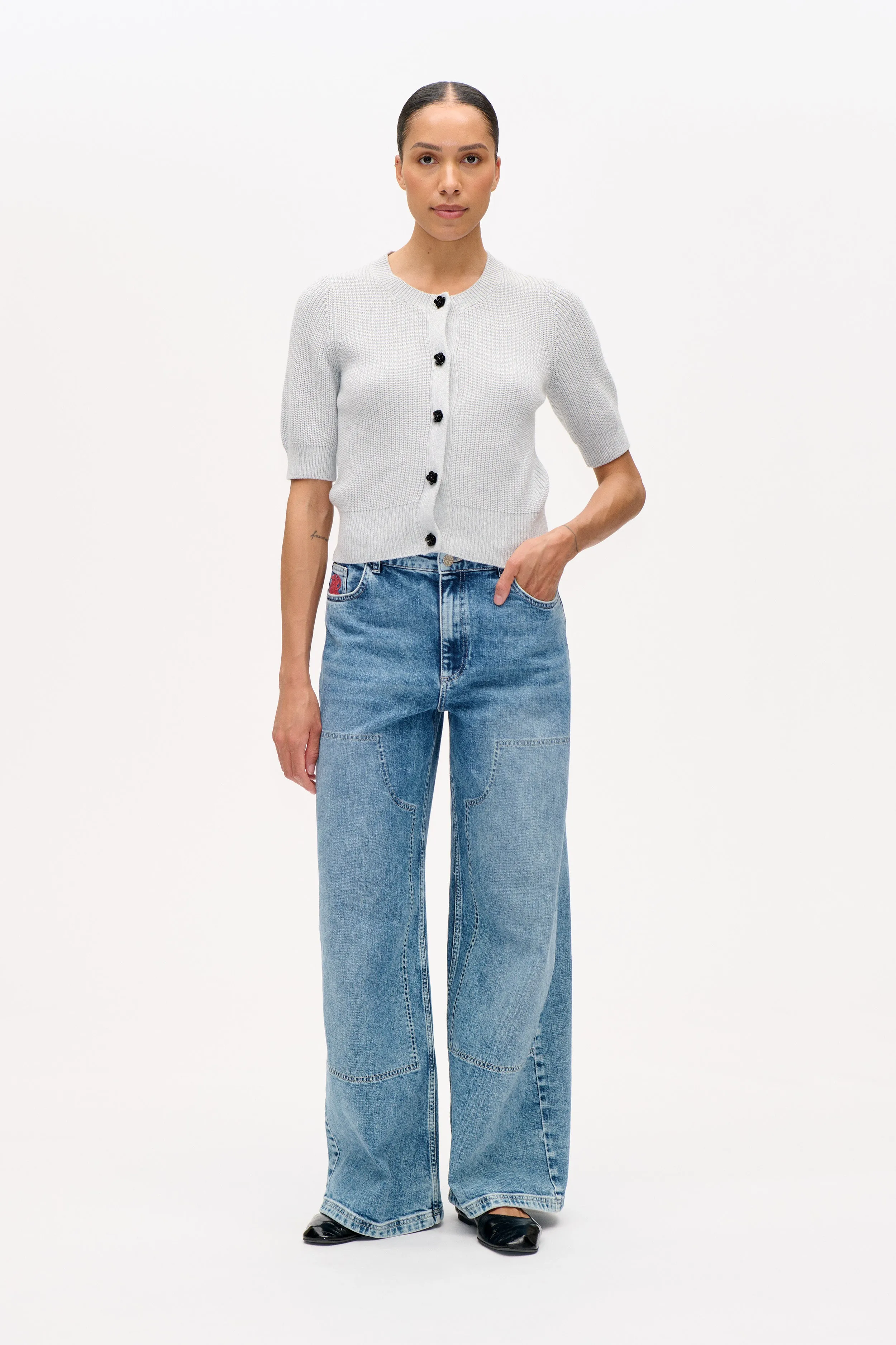 CATHIA CARDIGAN | Grey Melange sold by Baum und Pferdgarten product image thumbnail 2