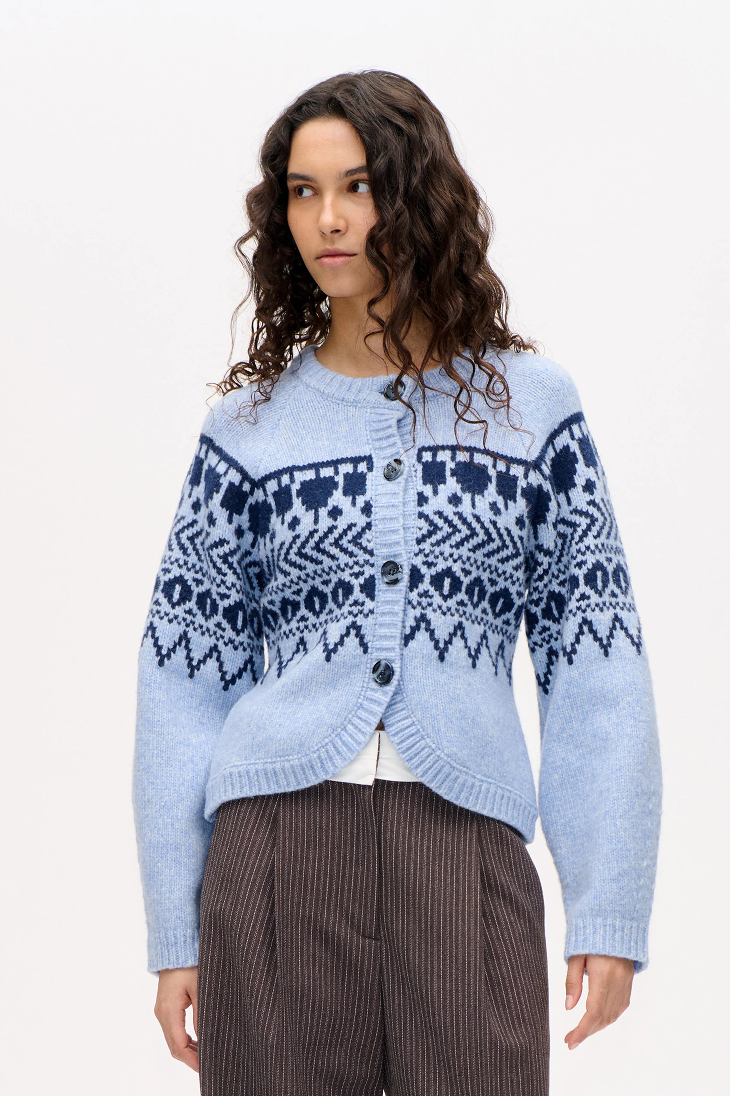 COLIN CARDIGAN | Blue Fair Isle sold by Baum und Pferdgarten product image thumbnail 2