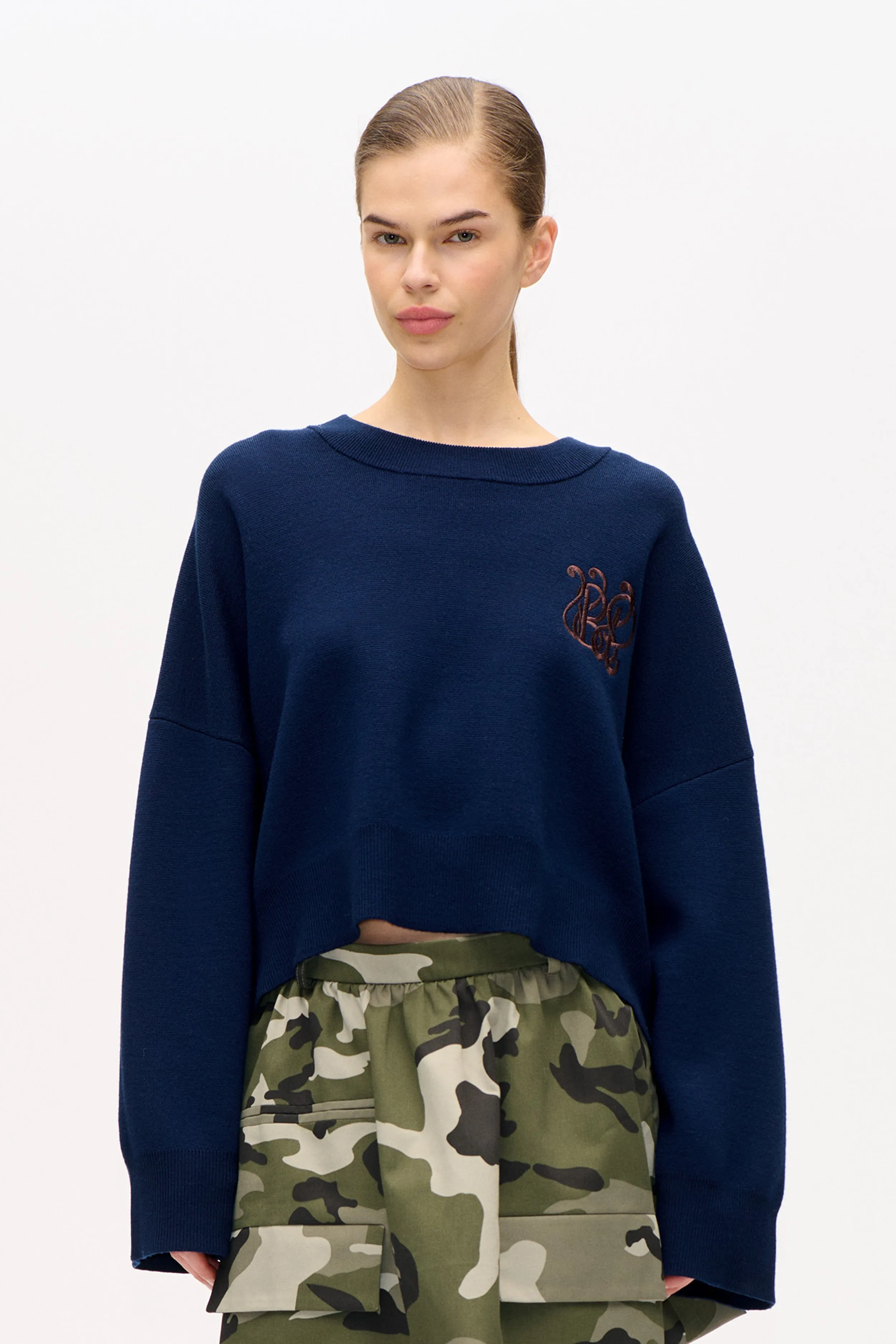 CATIE SWEATER | Baritone Blue sold by Baum und Pferdgarten