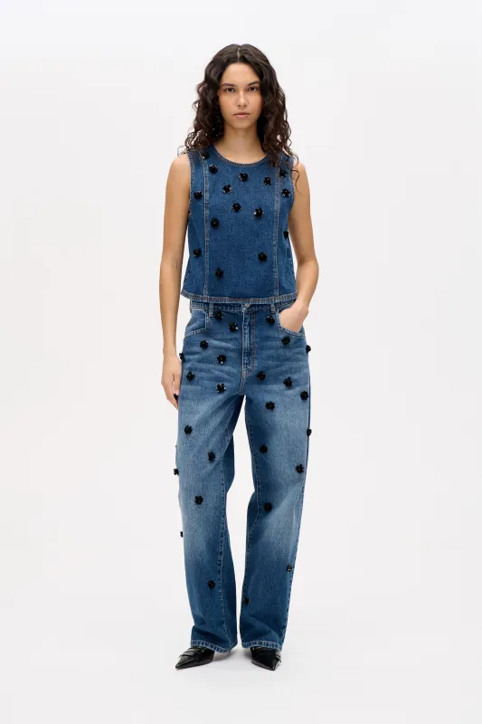 NARANE JEANS | Denim Sequince Flower sold by Baum und Pferdgarten