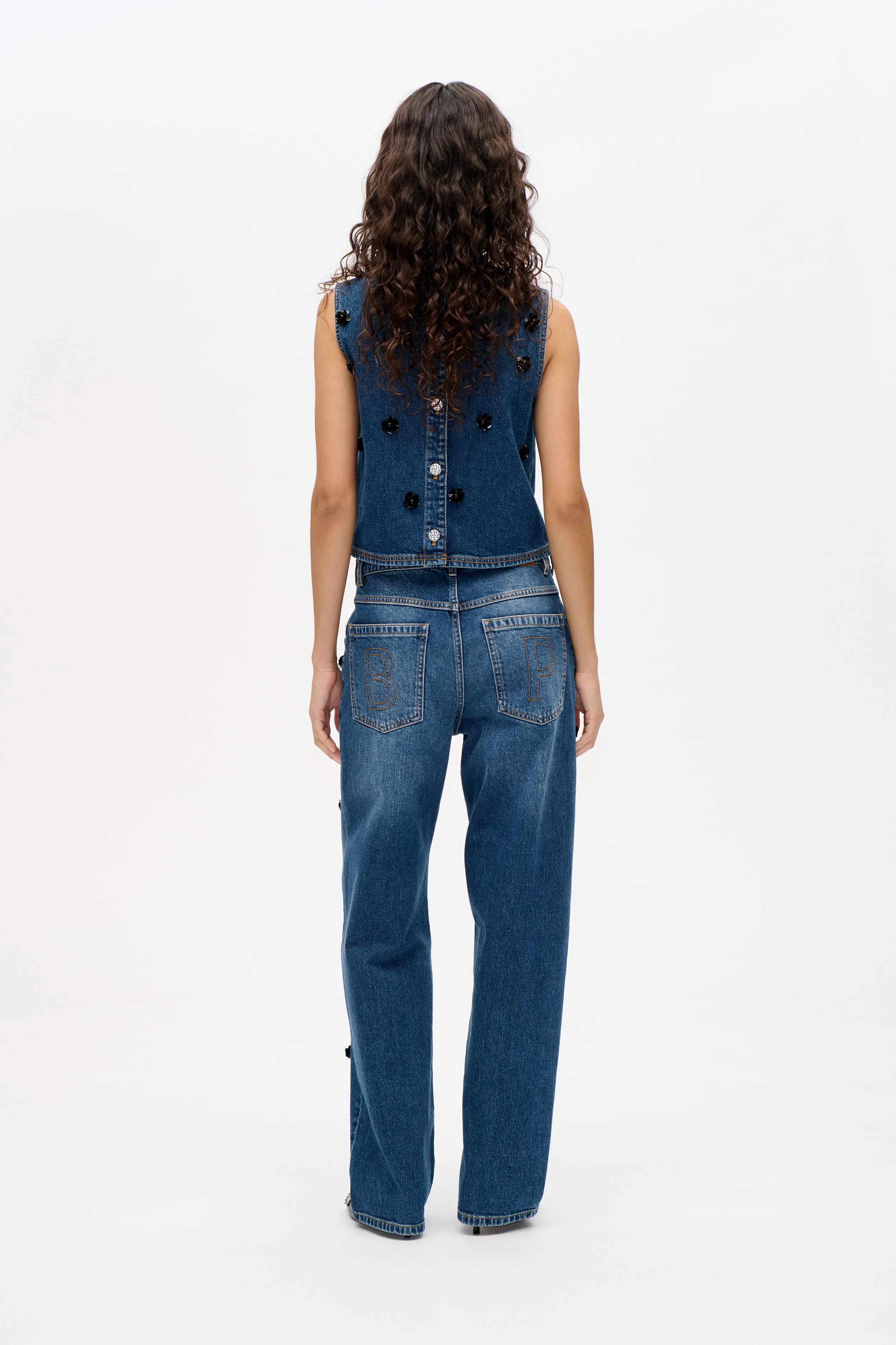 NARANE JEANS | Denim Sequince Flower sold by Baum und Pferdgarten product image thumbnail 2