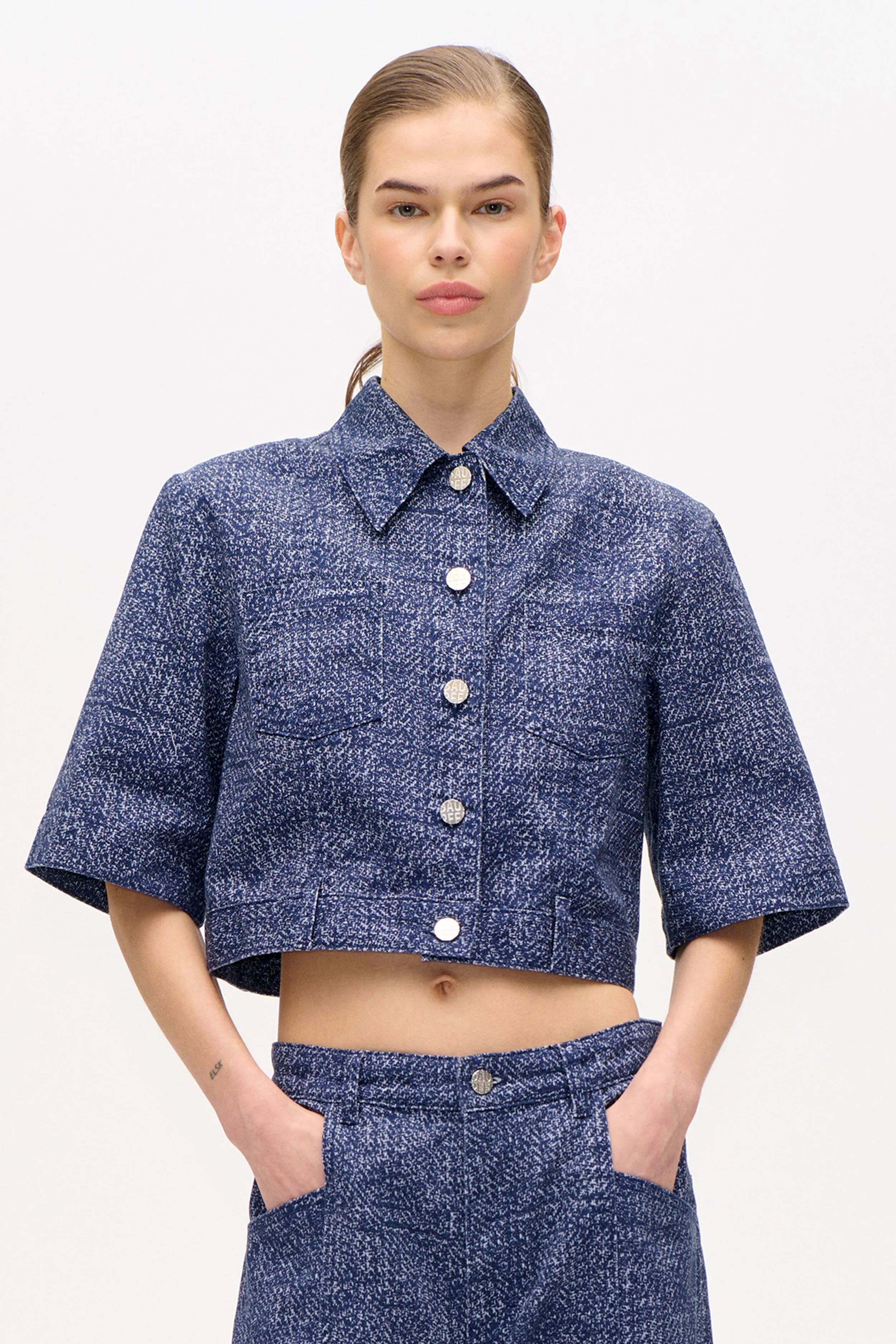MAJSA SHIRT | Printed Chunky Twill sold by Baum und Pferdgarten