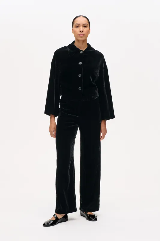 NIBALE TROUSERS | Black Velvet sold by Baum und Pferdgarten