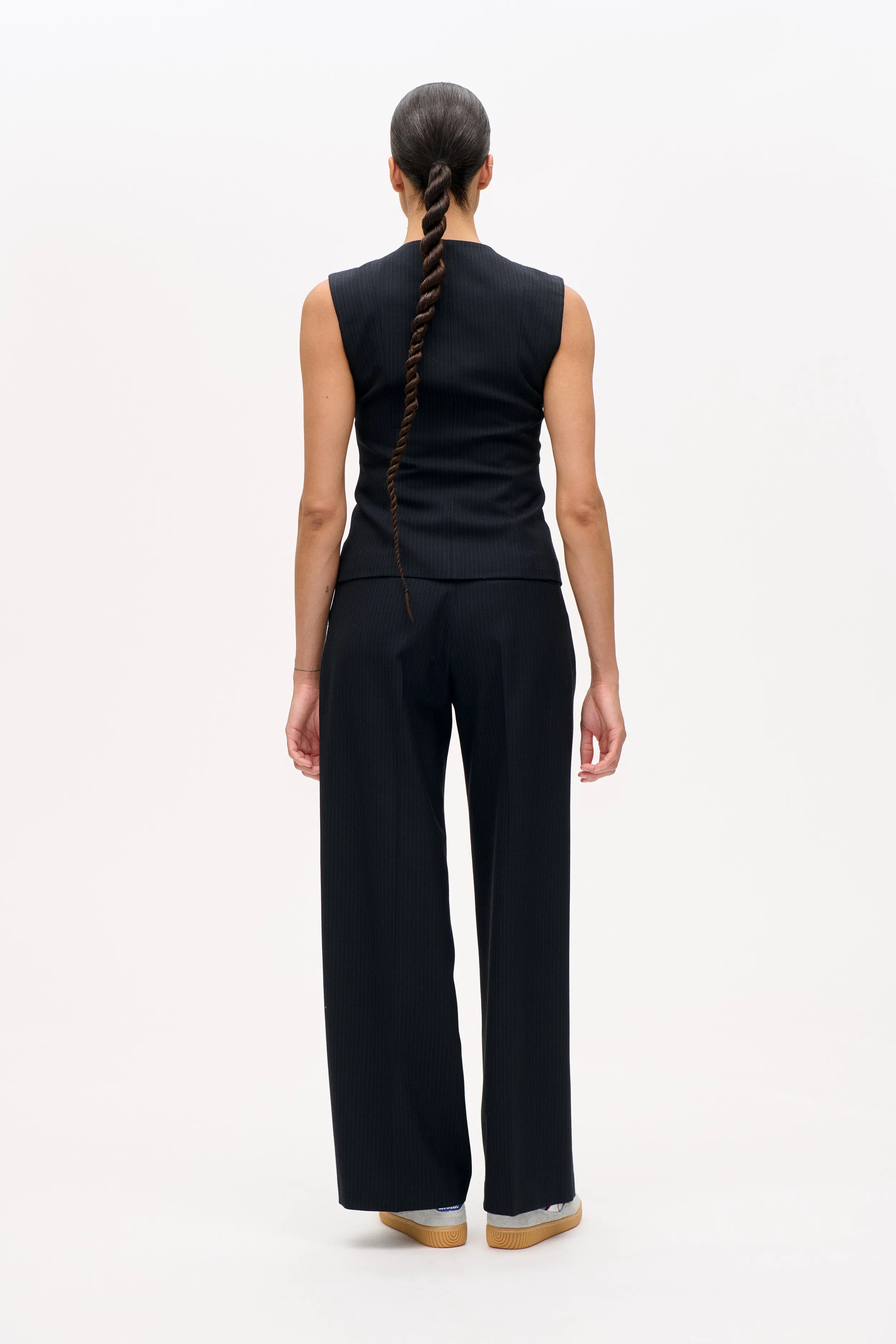 MENEA BLOUSE | Blackish Pinstripe sold by Baum und Pferdgarten product image thumbnail 3