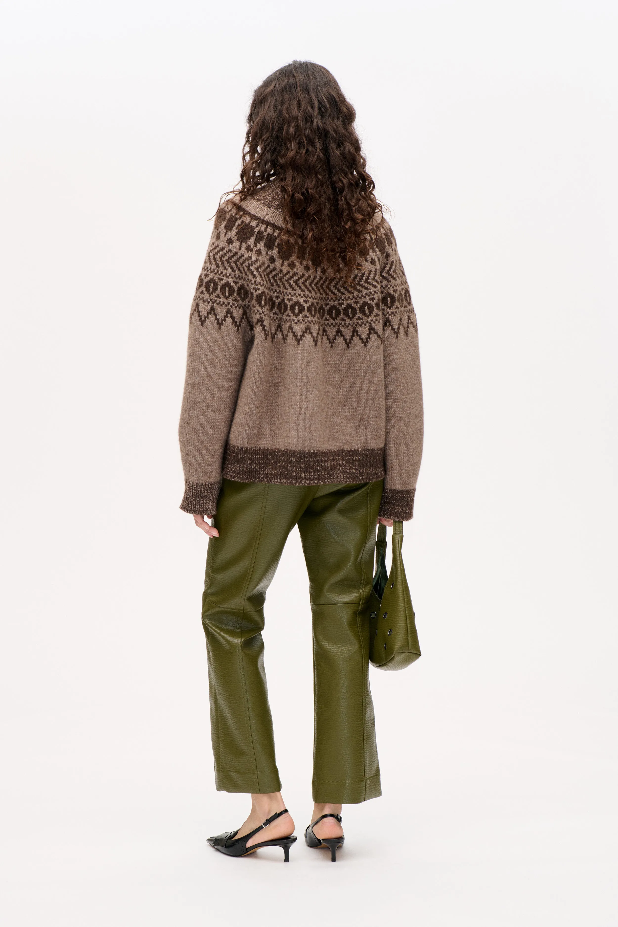 CIANA SWEATER | Brown Fair Isle sold by Baum und Pferdgarten product image thumbnail 3