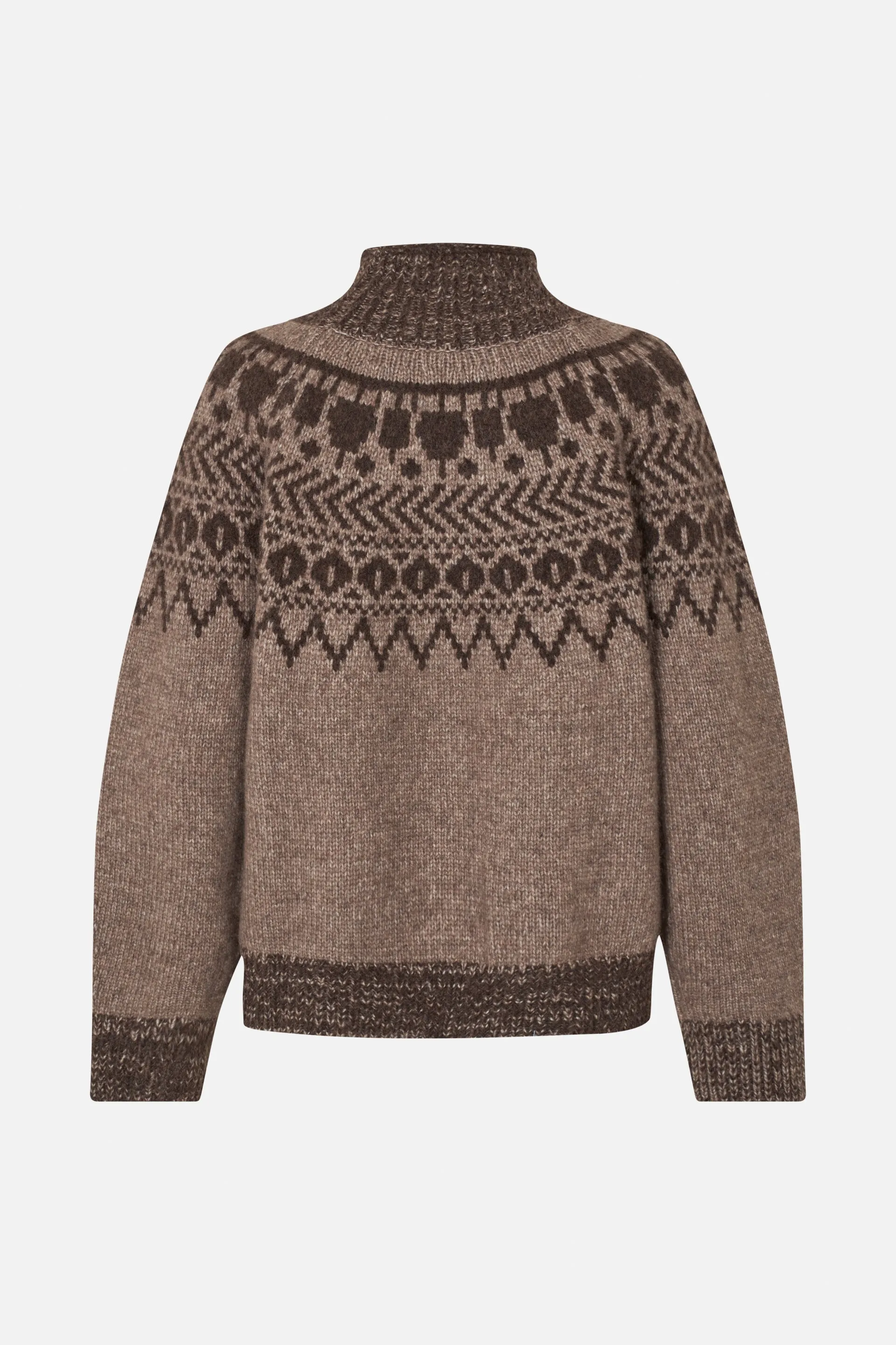 CIANA SWEATER | Brown Fair Isle sold by Baum und Pferdgarten product image thumbnail 5