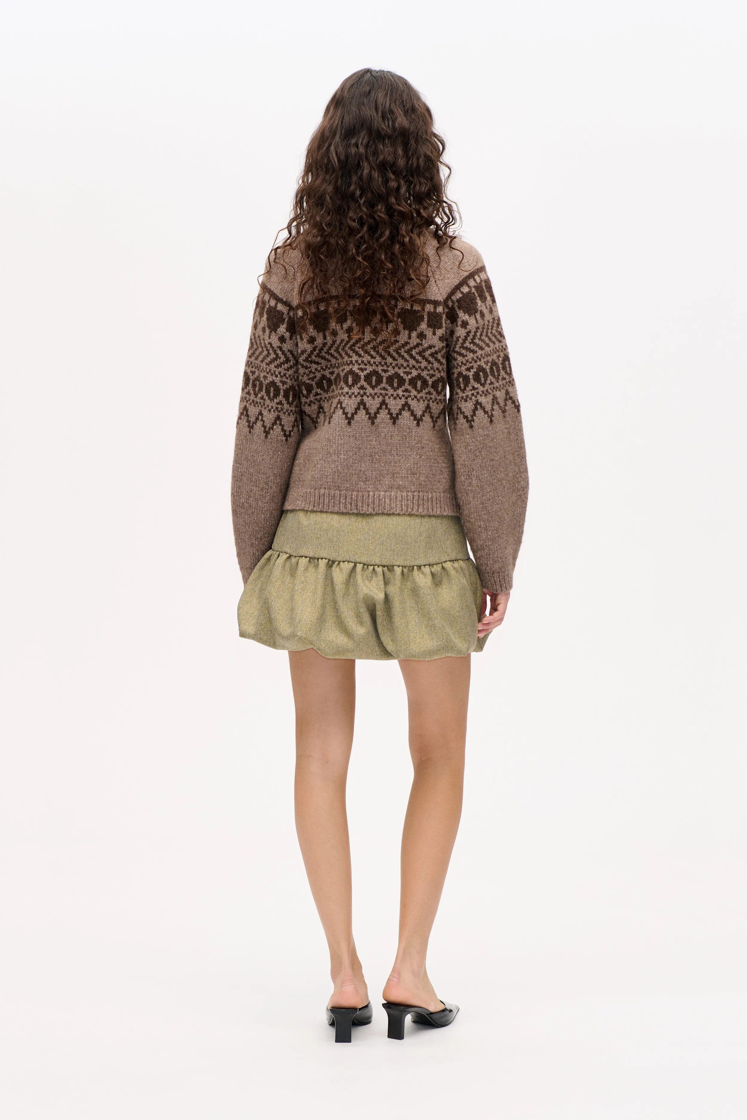COLIN CARDIGAN | Brown Fair Isle sold by Baum und Pferdgarten product image thumbnail 3