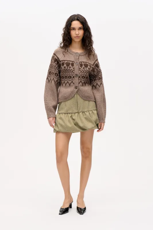COLIN CARDIGAN | Brown Fair Isle sold by Baum und Pferdgarten