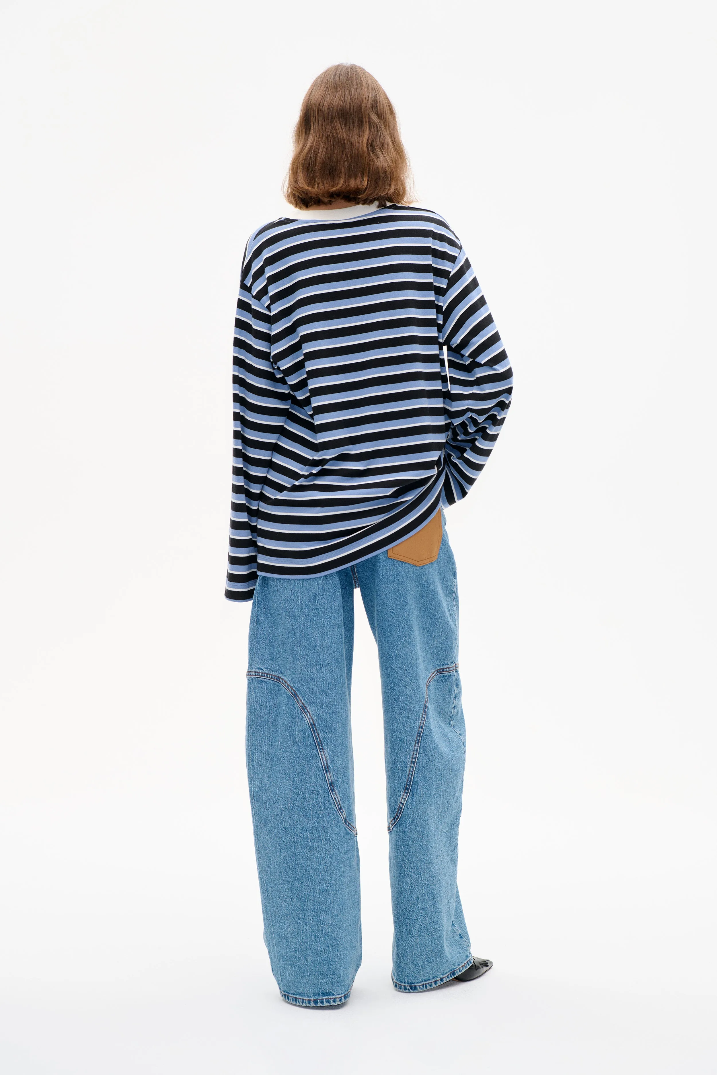 JEEVANA TOP | Blue Black Stripes sold by Baum und Pferdgarten product image thumbnail 2
