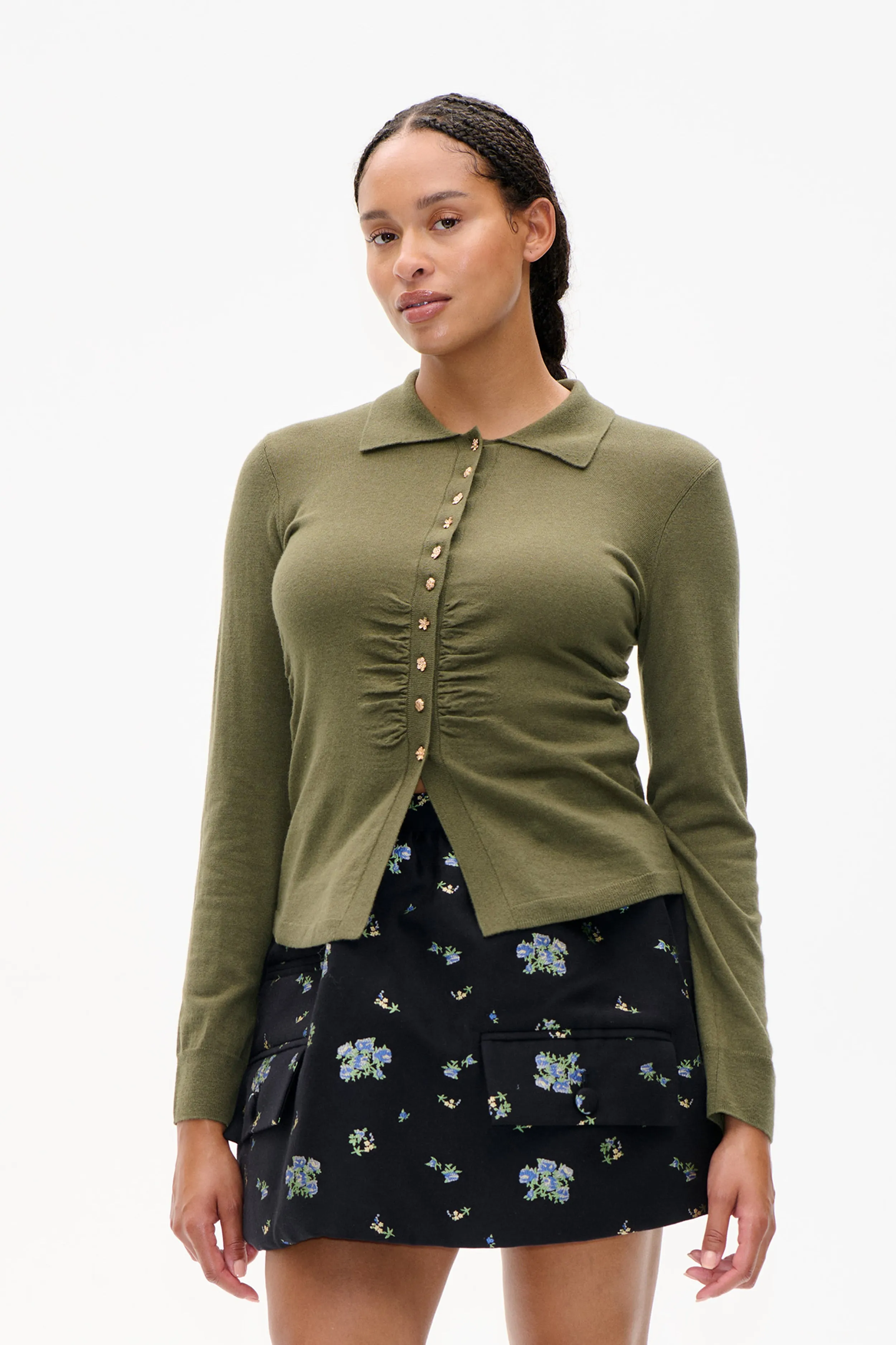 CAMILINE CARDIGAN | Rosin Green sold by Baum und Pferdgarten product image thumbnail 3