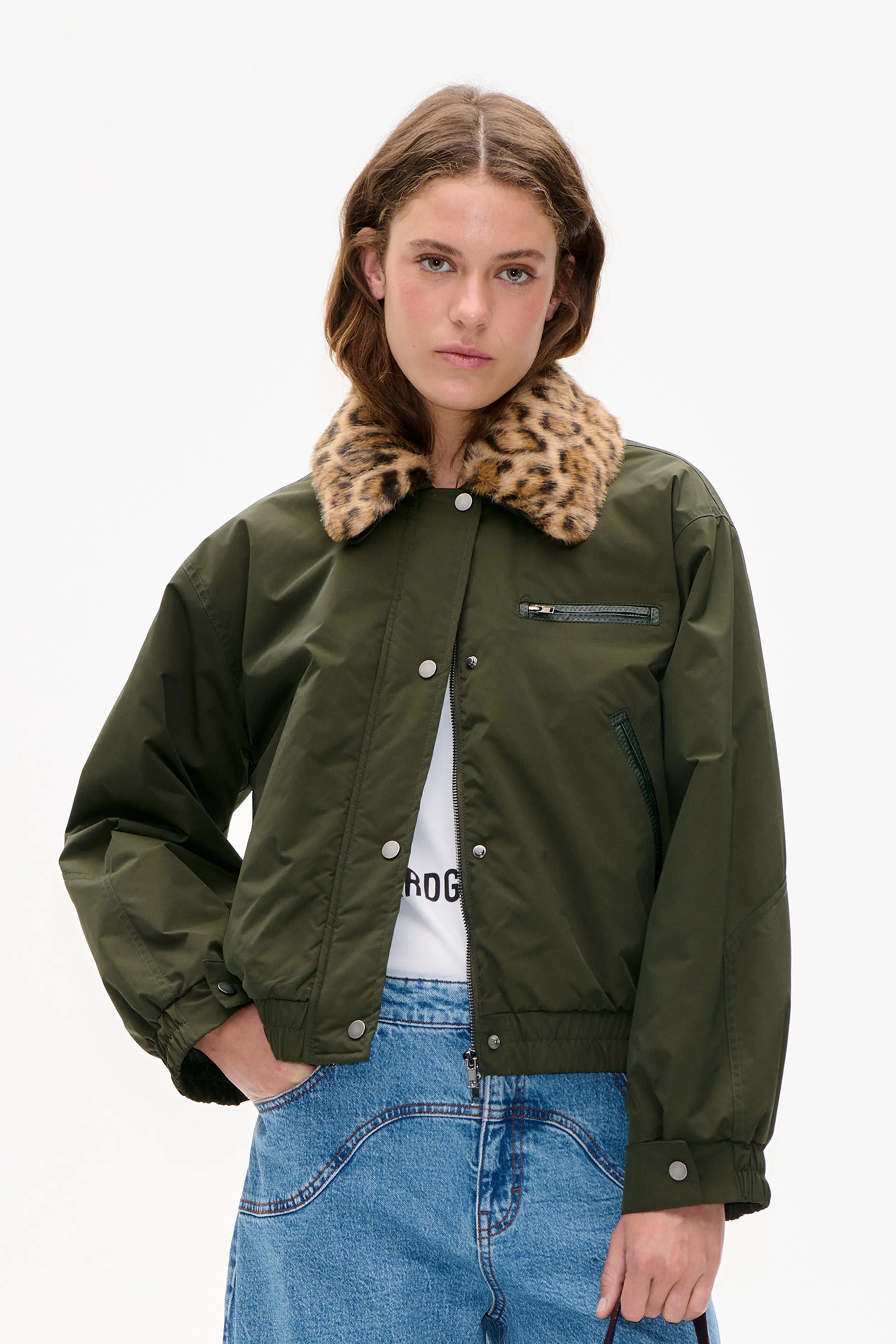 BRONTE JACKET | Rosin Green Leopard sold by Baum und Pferdgarten product image thumbnail 3