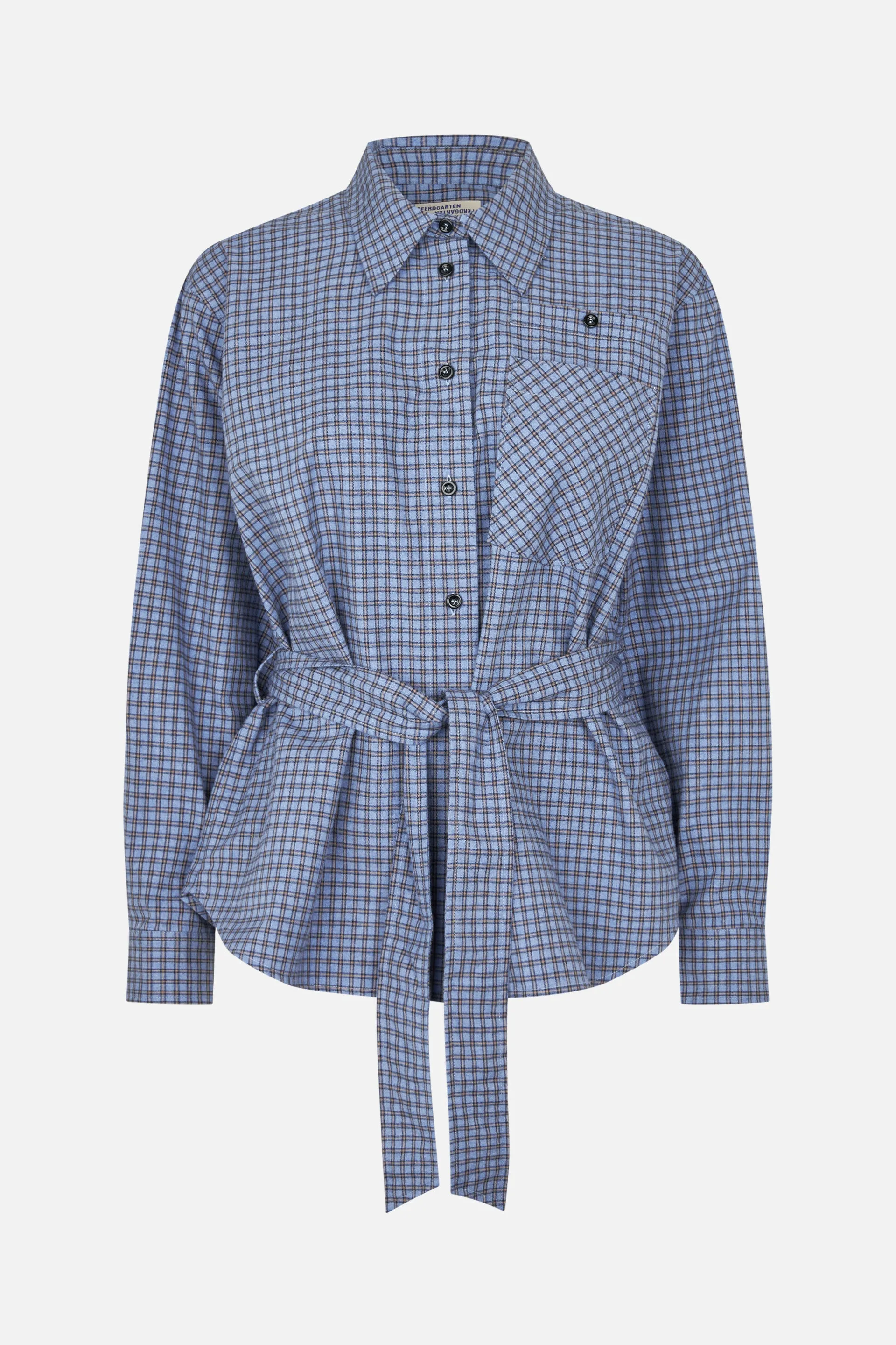 MATINA SHIRT | Blue Flannel Check sold by Baum und Pferdgarten product image thumbnail 5