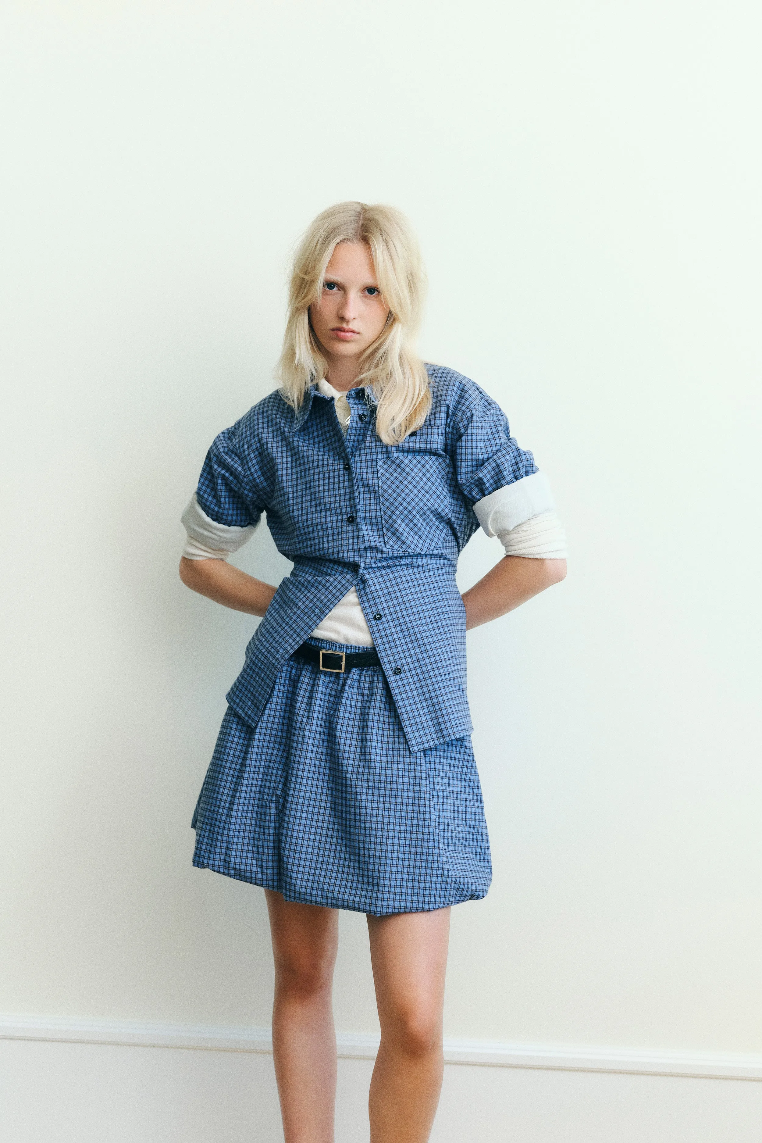 MATINA SHIRT | Blue Flannel Check sold by Baum und Pferdgarten product image thumbnail 4