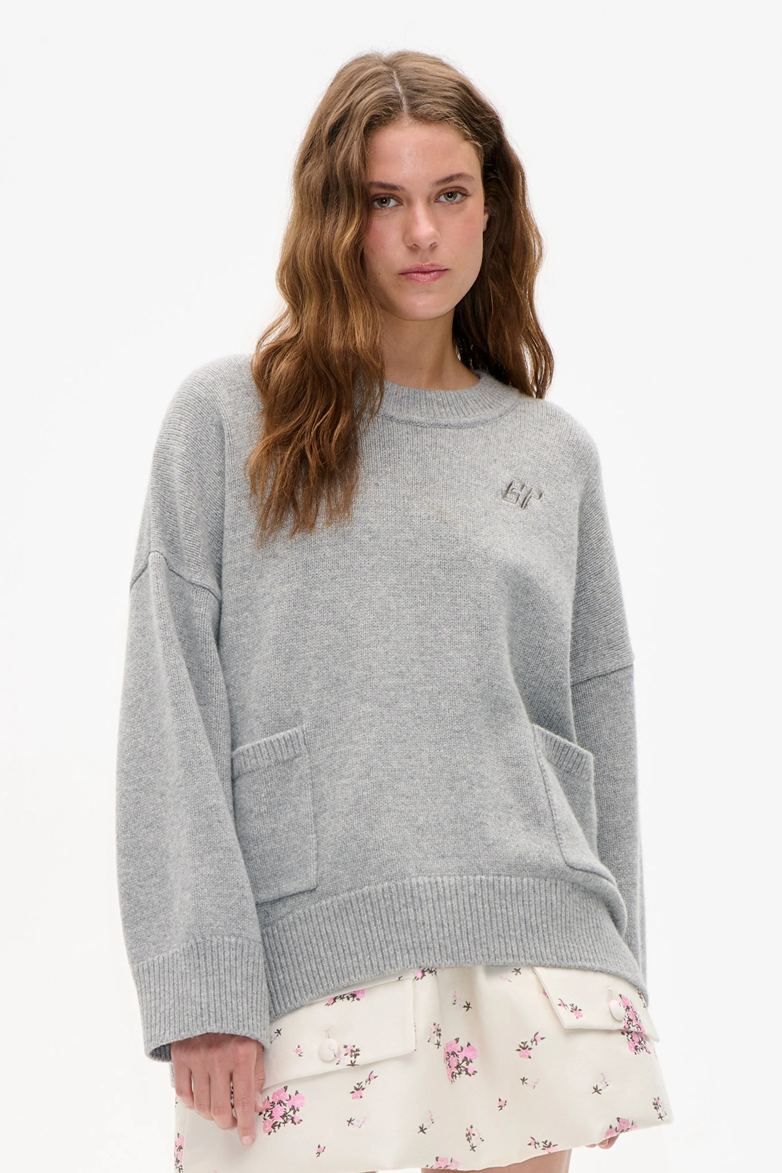 CRISTEL SWEATER | Grey Melange sold by Baum und Pferdgarten product image thumbnail 3