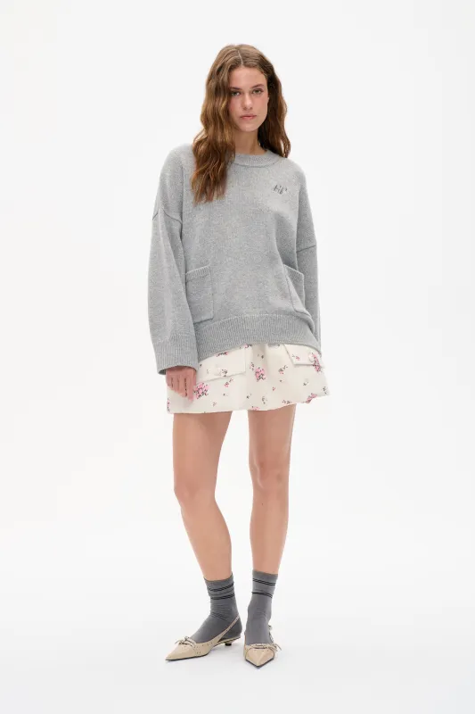 CRISTEL SWEATER | Grey Melange sold by Baum und Pferdgarten