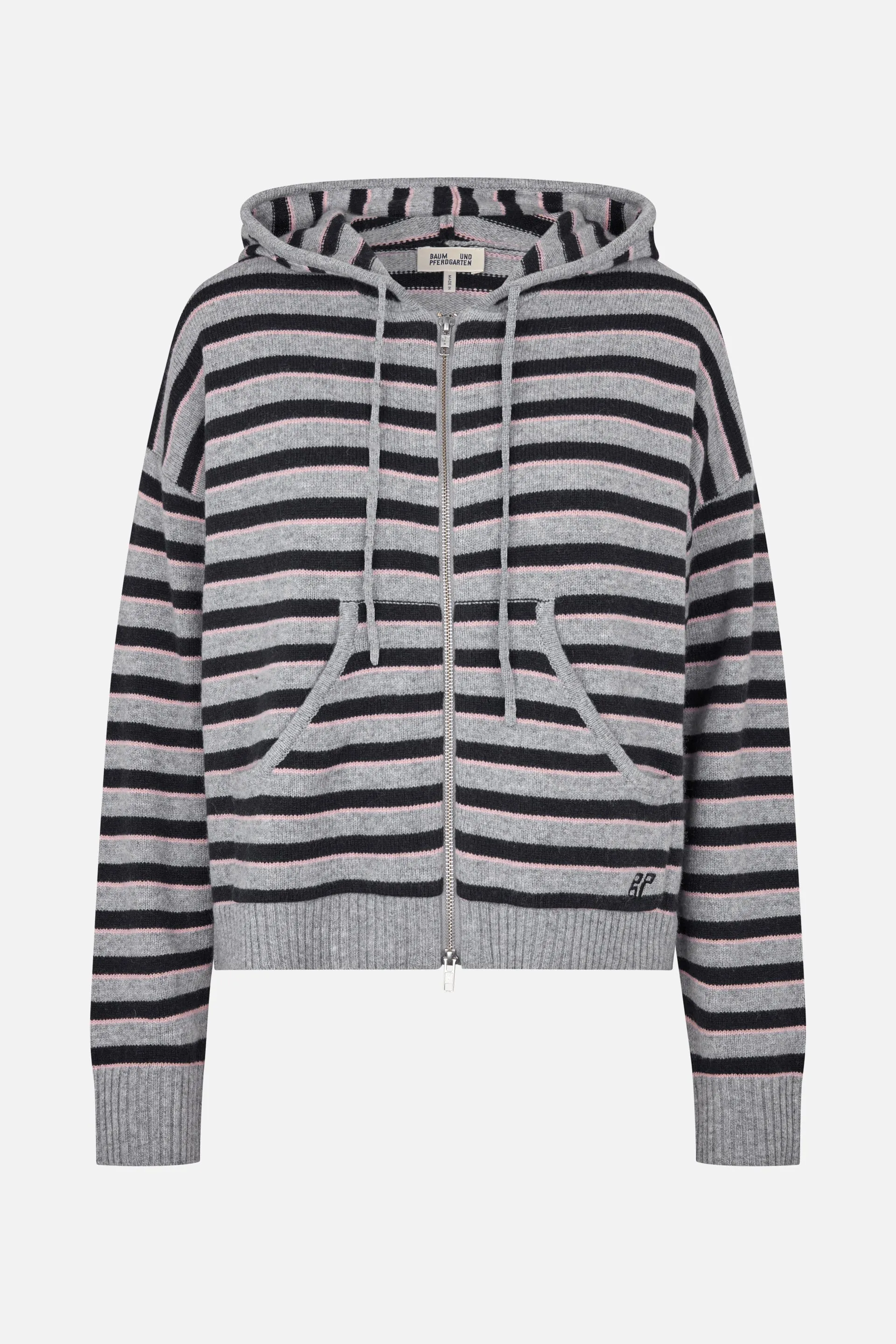 CALLEY CARDIGAN | Grey Black Stripe sold by Baum und Pferdgarten product image thumbnail 5