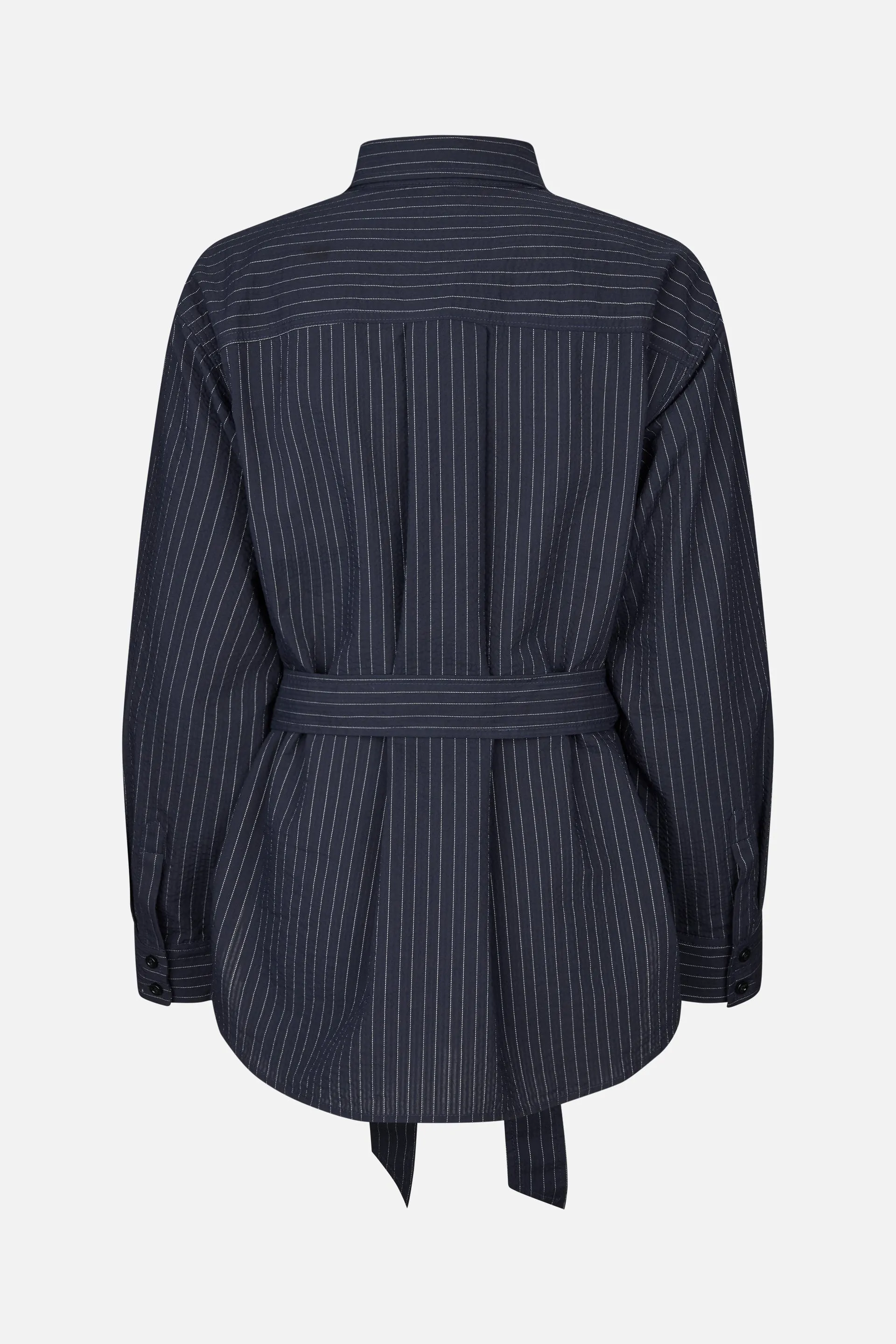 MATINA SHIRT | Navy Blue Pinstripe sold by Baum und Pferdgarten product image thumbnail 5