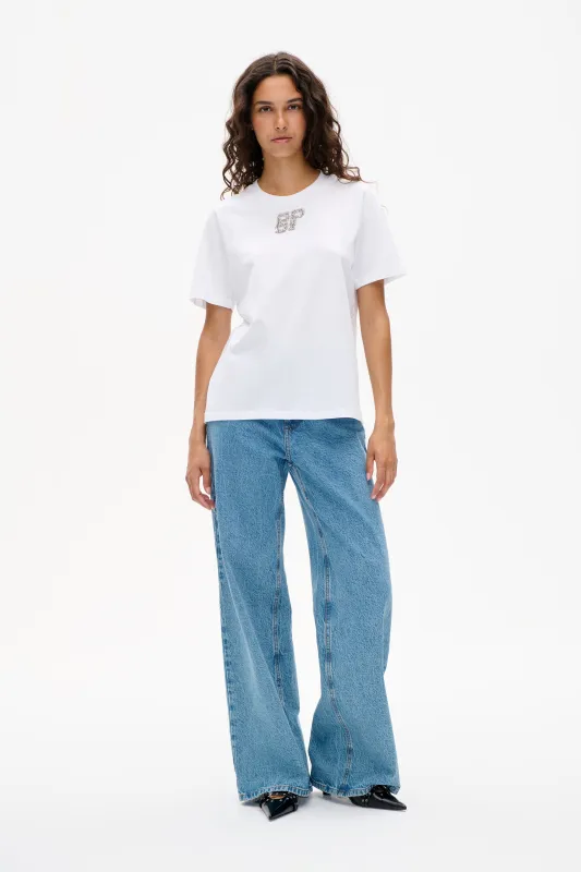 JAWO T-SHIRT | White Rhinestones sold by Baum und Pferdgarten