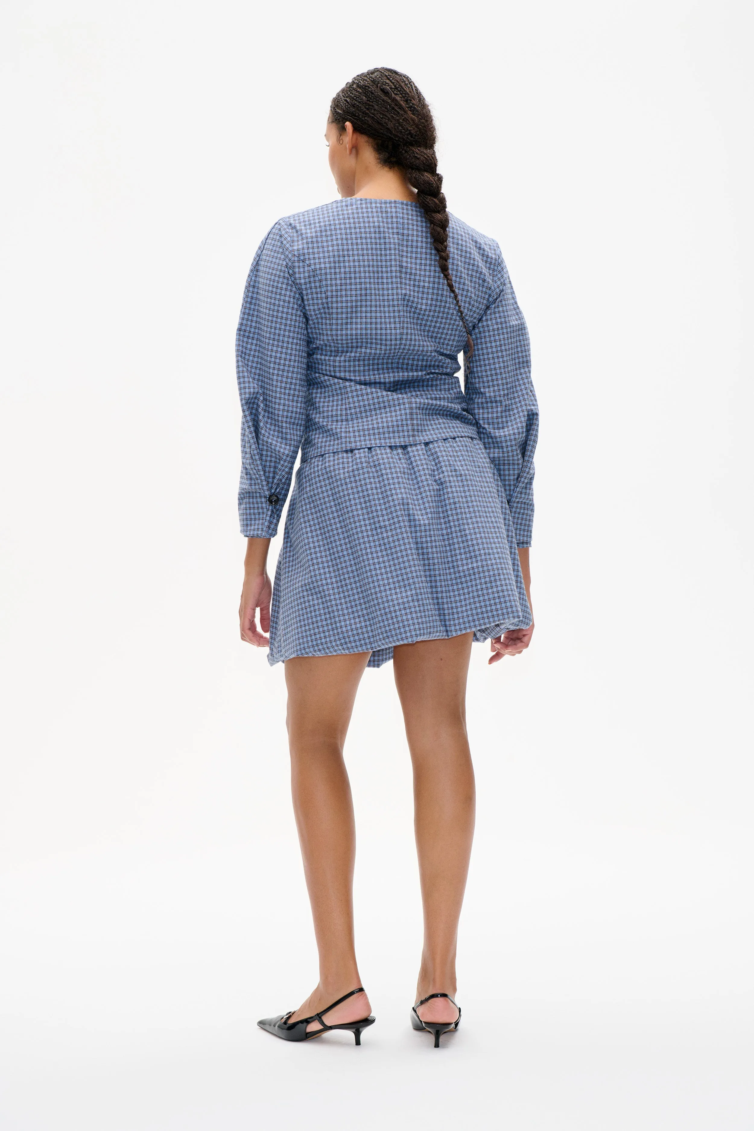 MILLEA SHIRT | Blue Flannel Check sold by Baum und Pferdgarten product image thumbnail 2