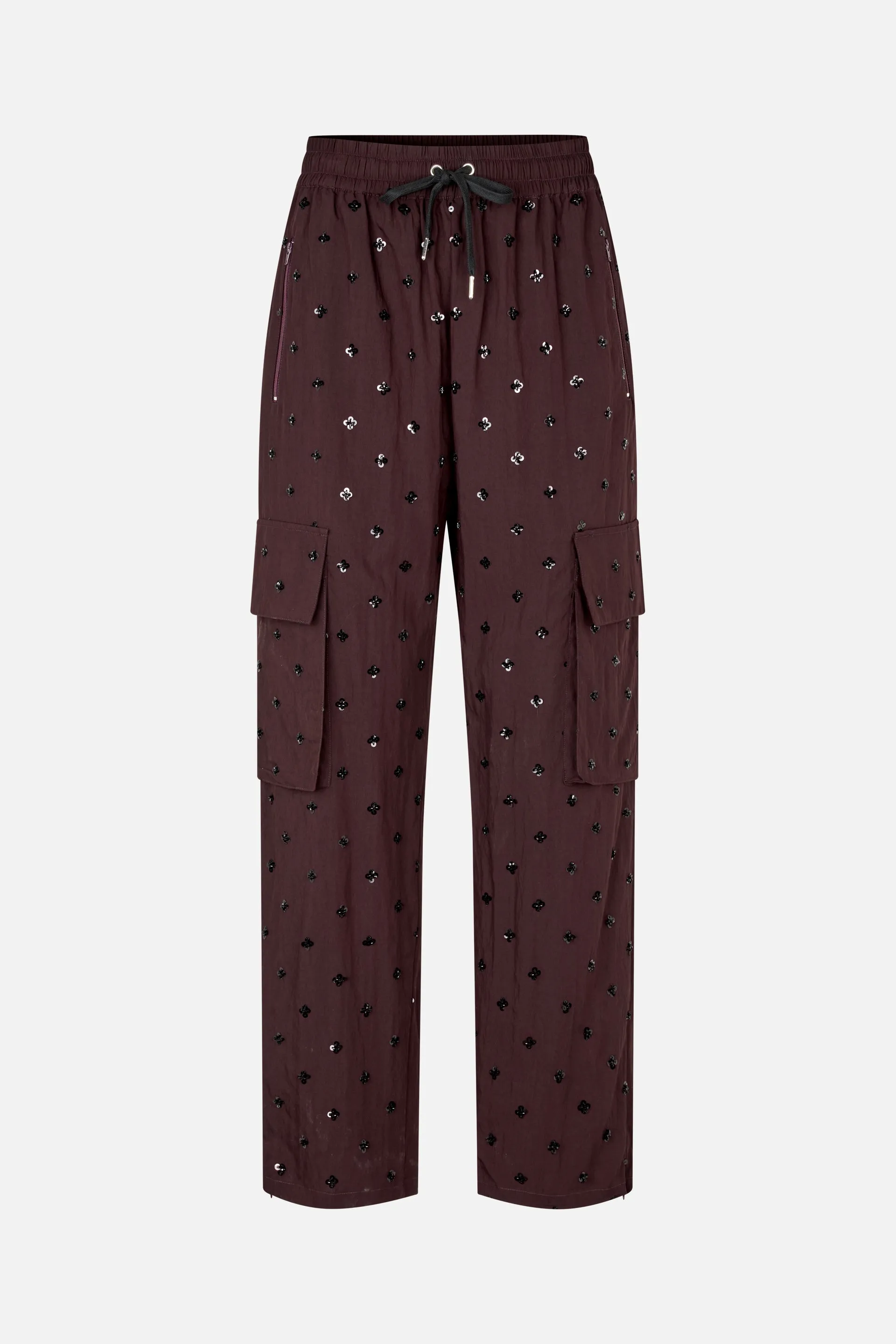 NEMU TROUSERS | Deep Burgundy Sequins Flower sold by Baum und Pferdgarten product image thumbnail 4