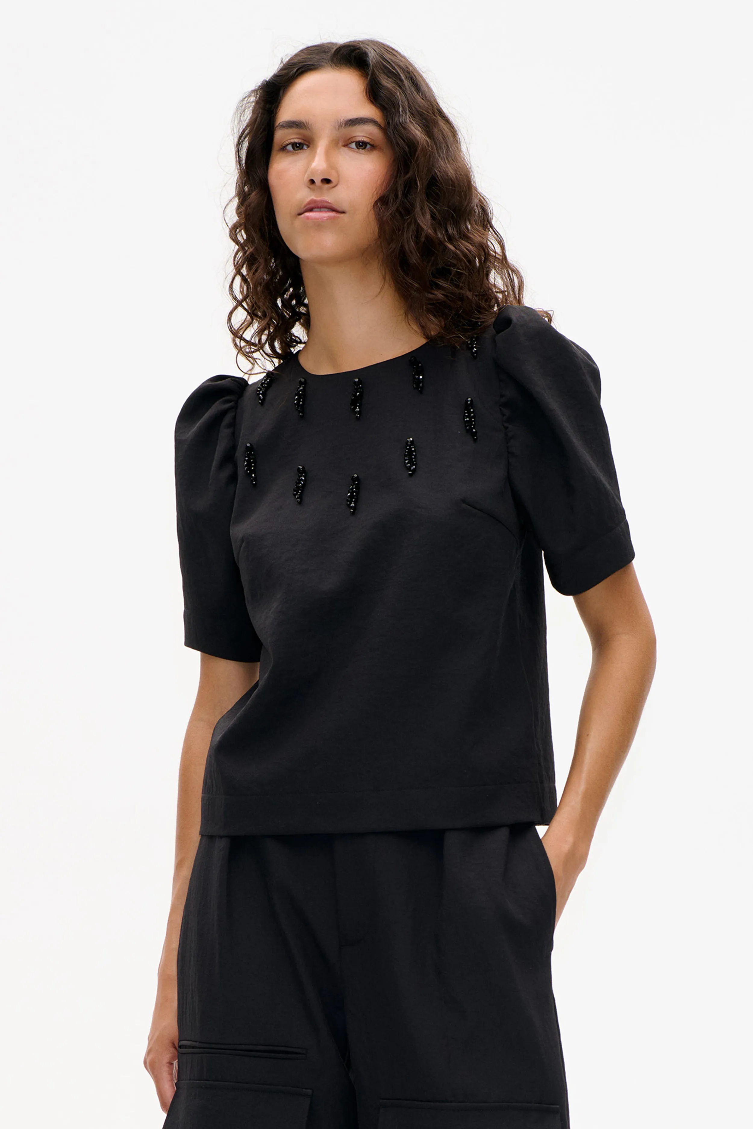 MINU BLOUSE | Black sold by Baum und Pferdgarten product image thumbnail 3