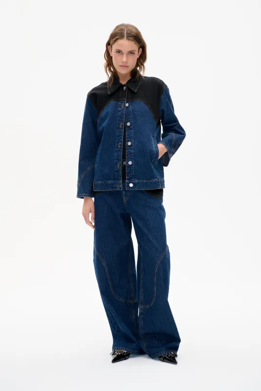 BAYSON JACKET | Blue Black Mix made by Baum und Pferdgarten