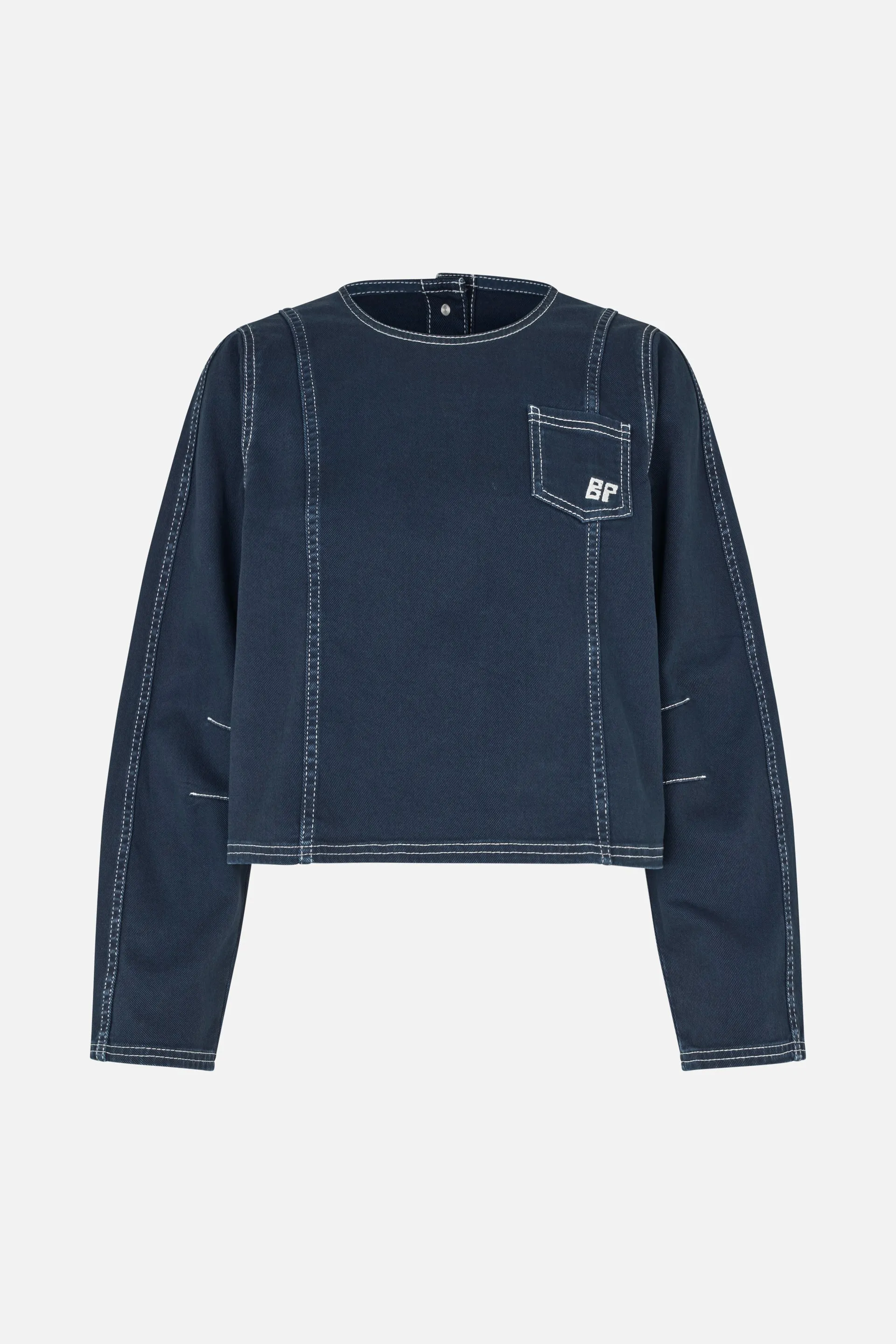 MADEL BLOUSE | Total Eclipse Blue sold by Baum und Pferdgarten product image thumbnail 4