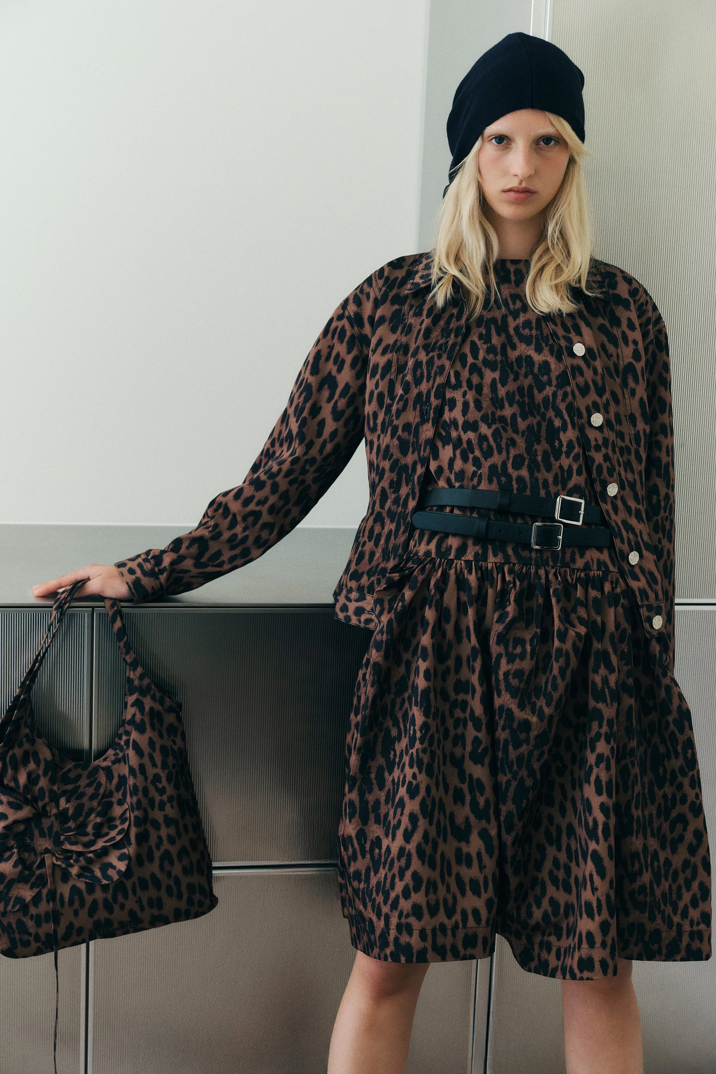 BENE JACKET | Dark Brown Leopard sold by Baum und Pferdgarten product image thumbnail 4