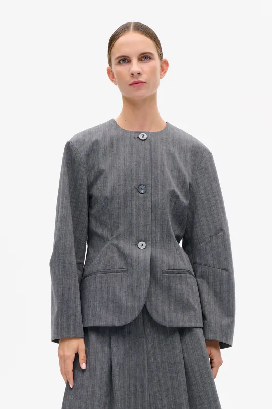 BOTILDA JACKET | Grey Stripes sold by Baum und Pferdgarten