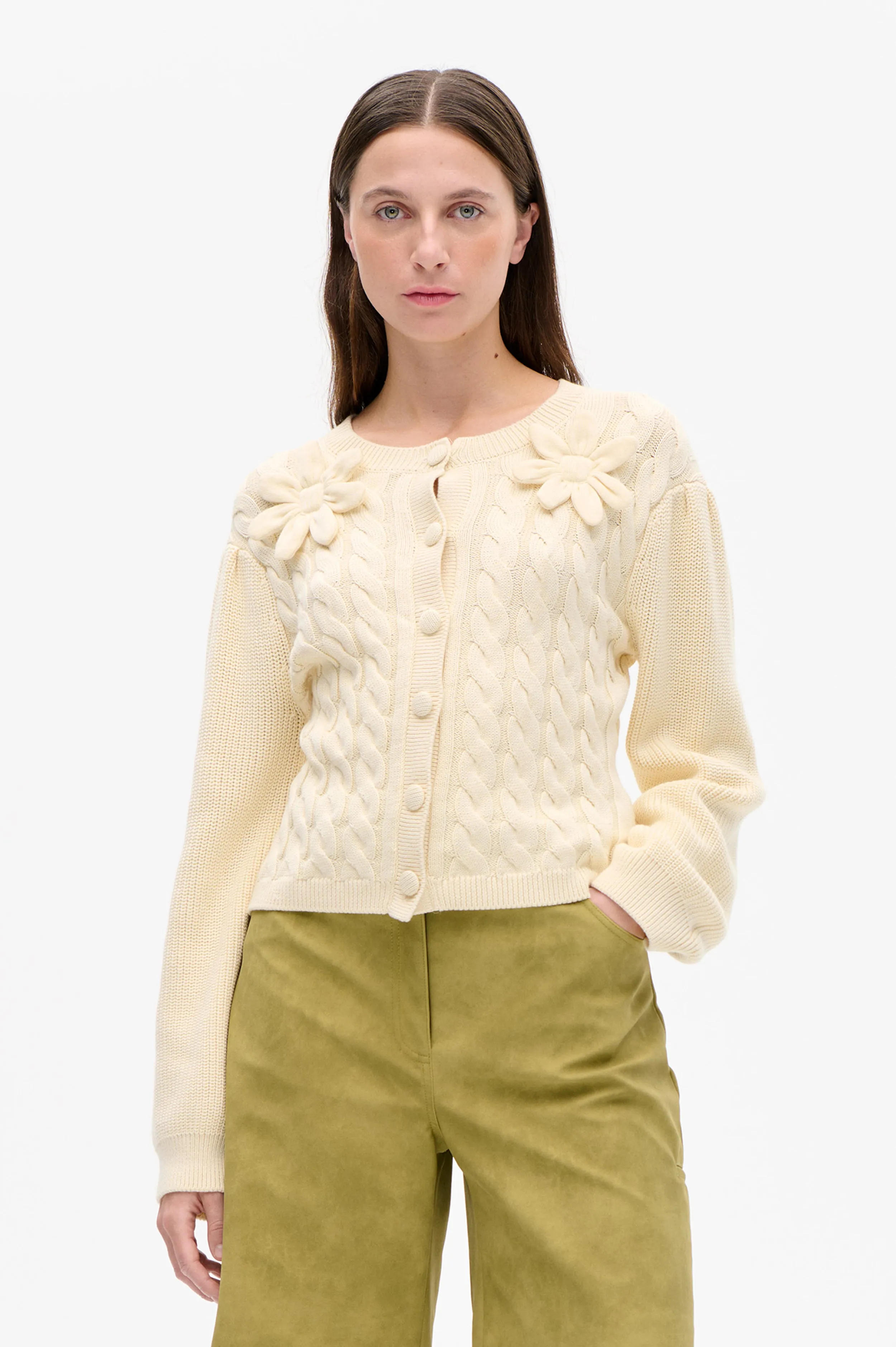 CATTIA CARDIGAN | Glowing Cream sold by Baum und Pferdgarten