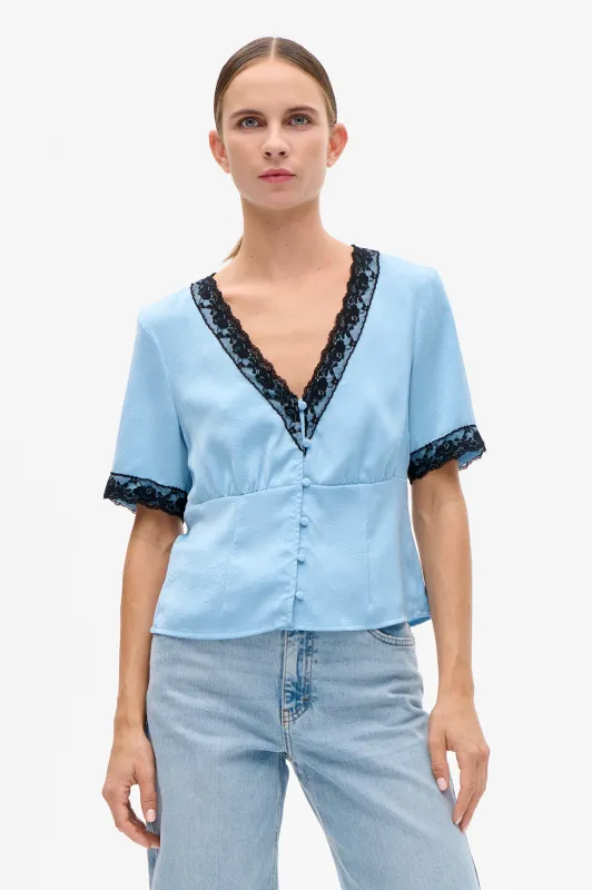 MELONIE BLOUSE | Dusk Blue sold by Baum und Pferdgarten