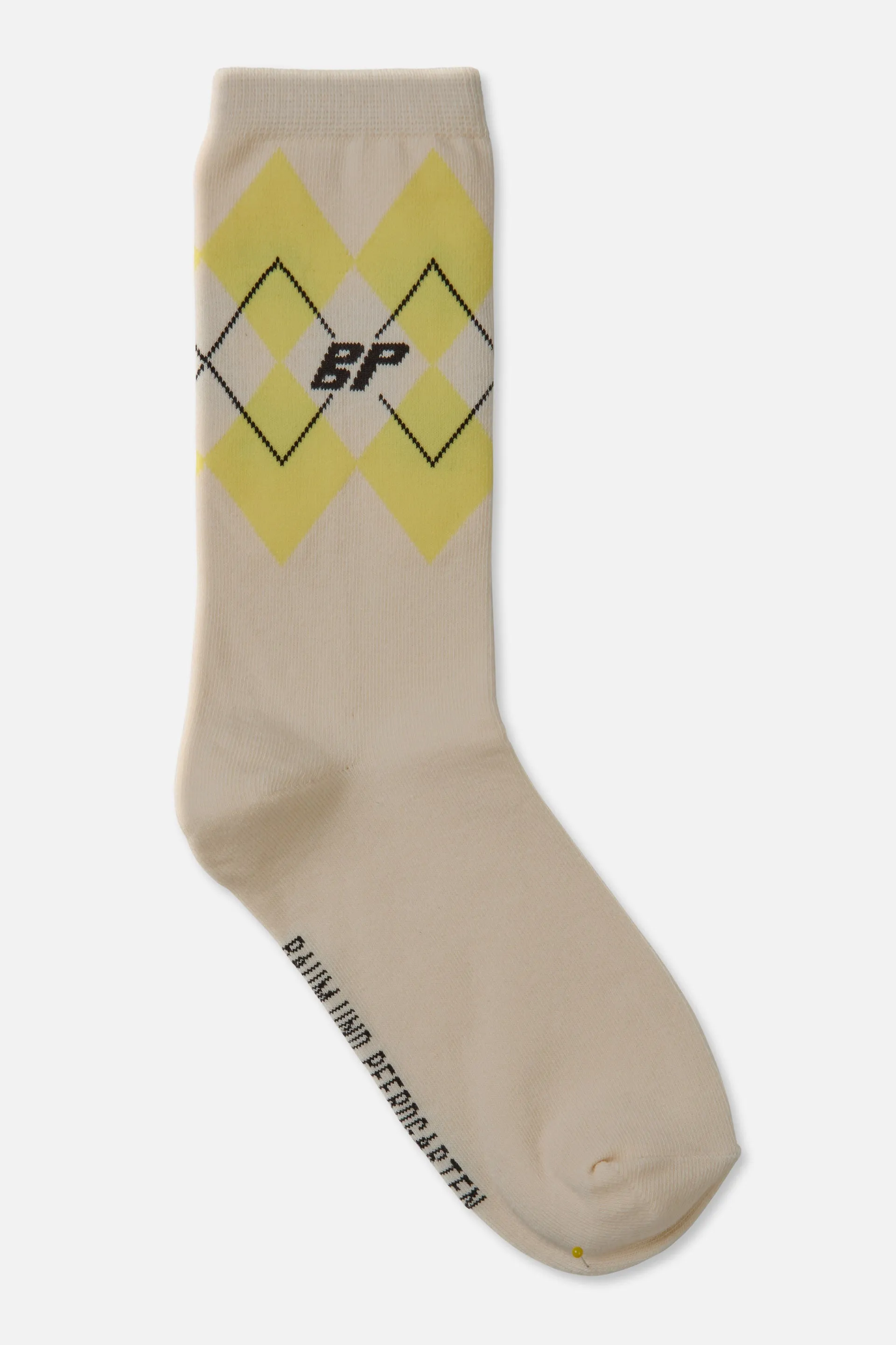 LING SOCKS | Creme Yellow Check sold by Baum und Pferdgarten