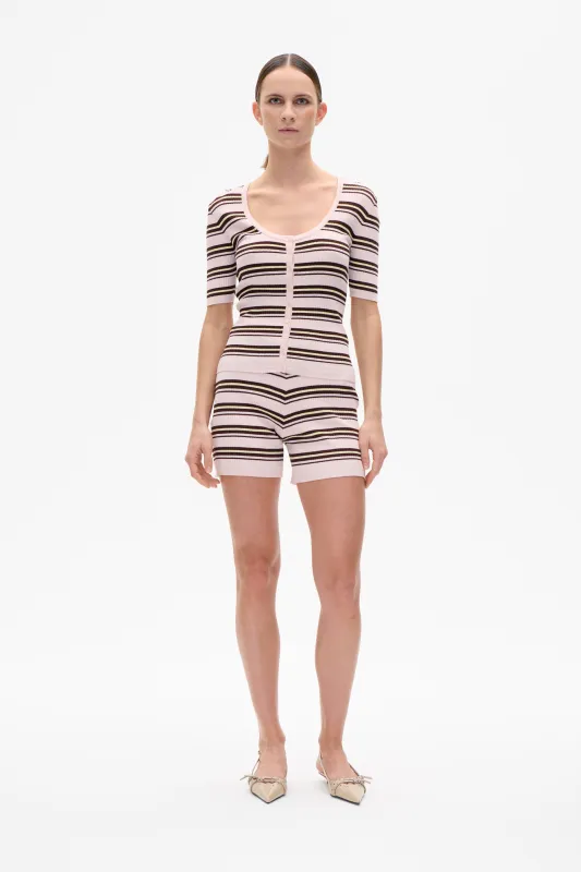 CEILA SHORTS | Pastel Pink Stripe made by Baum und Pferdgarten
