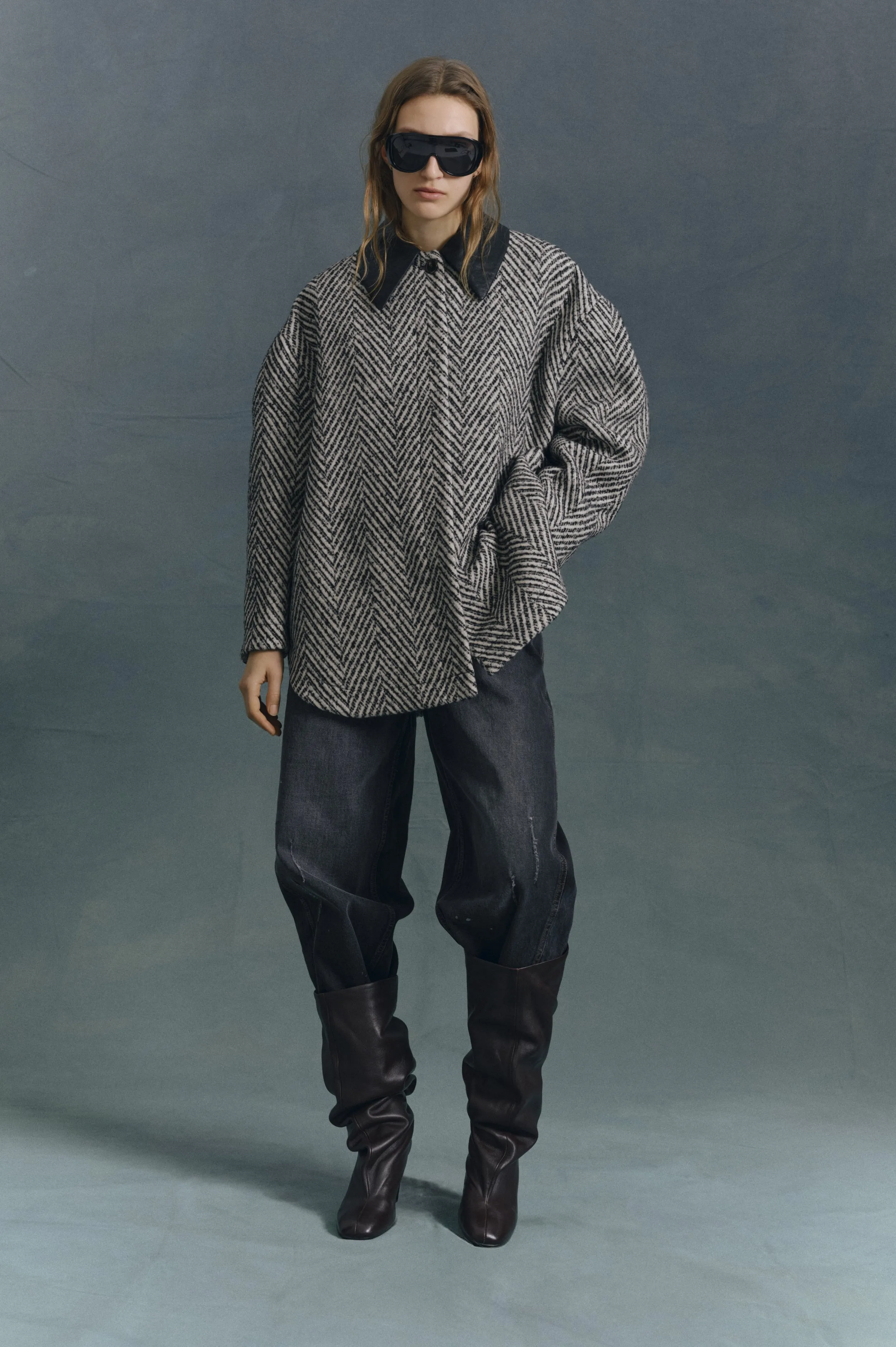 BERFE JACKET | Black White Herringbone sold by Baum und Pferdgarten product image thumbnail 4