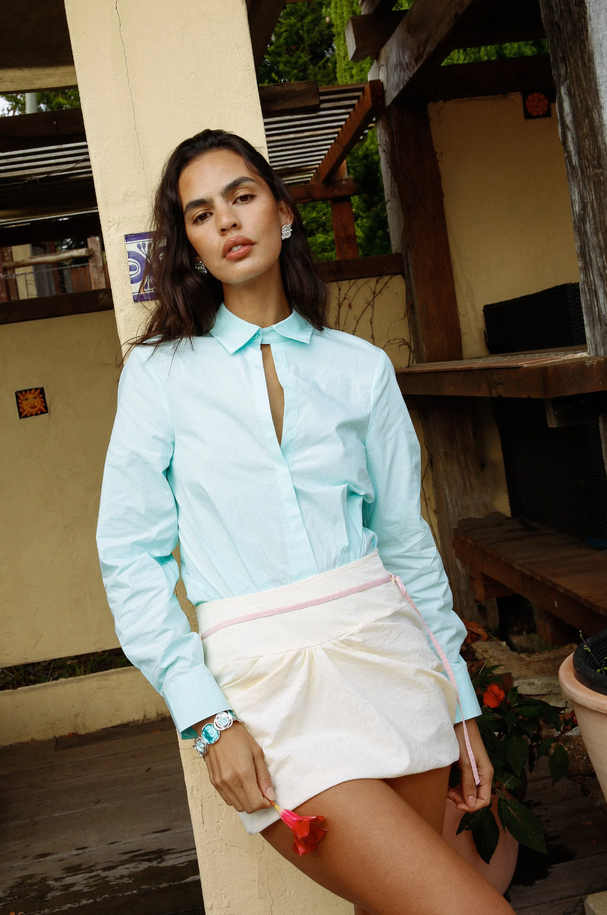 BRISE DRAPED SHIRT sold by Mode Mischief product image thumbnail 4