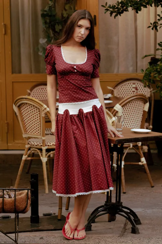 FLORENTIN MIDI SKIRT sold by Mode Mischief