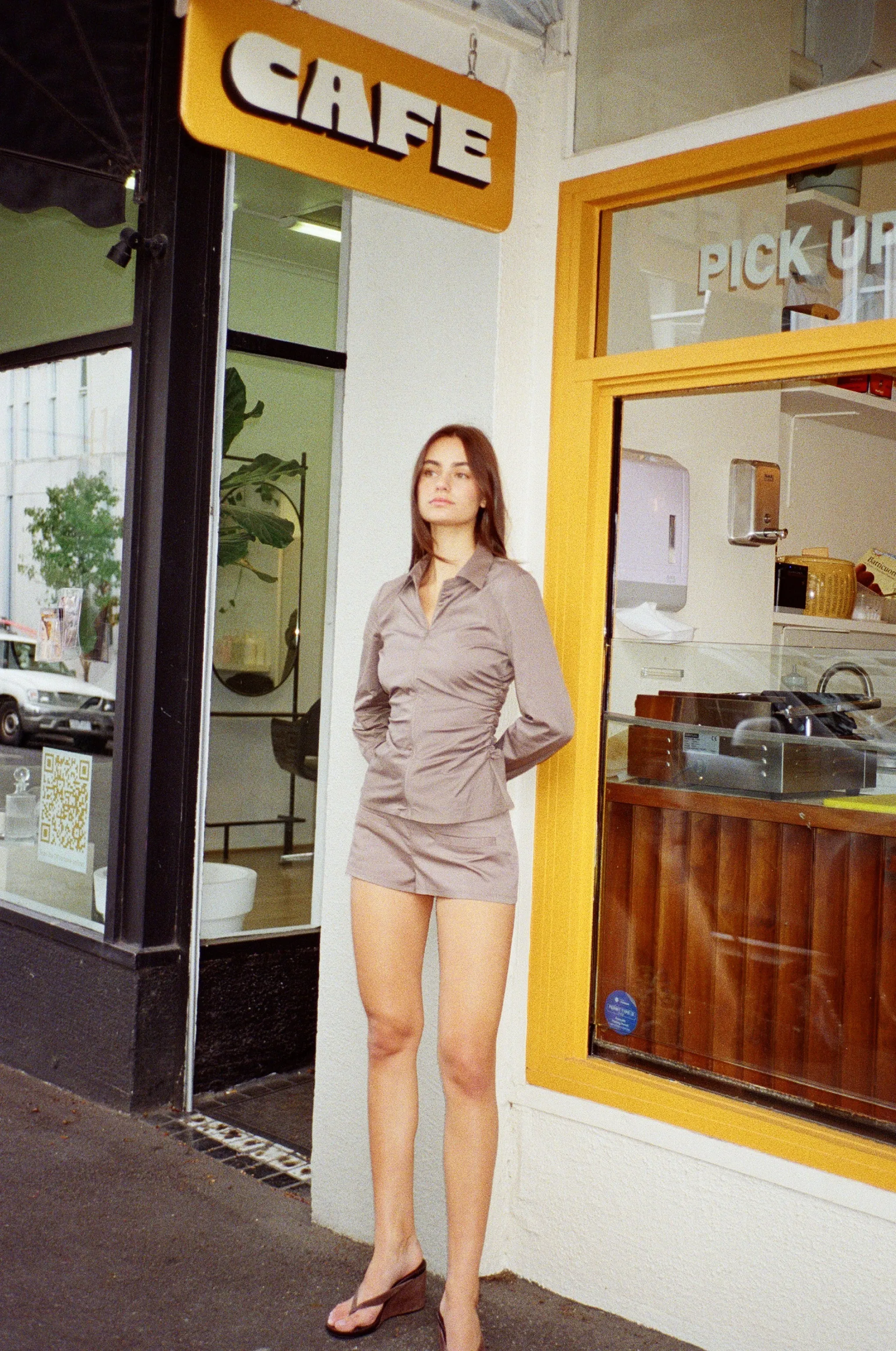 ZIP LONG SLEEVE SHIRT sold by Mode Mischief product image thumbnail 3