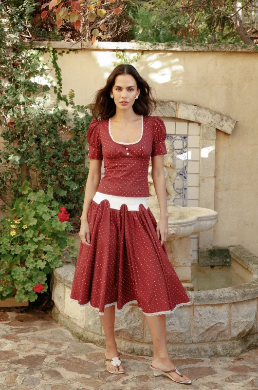 FLORENTIN MIDI SKIRT sold by Mode Mischief