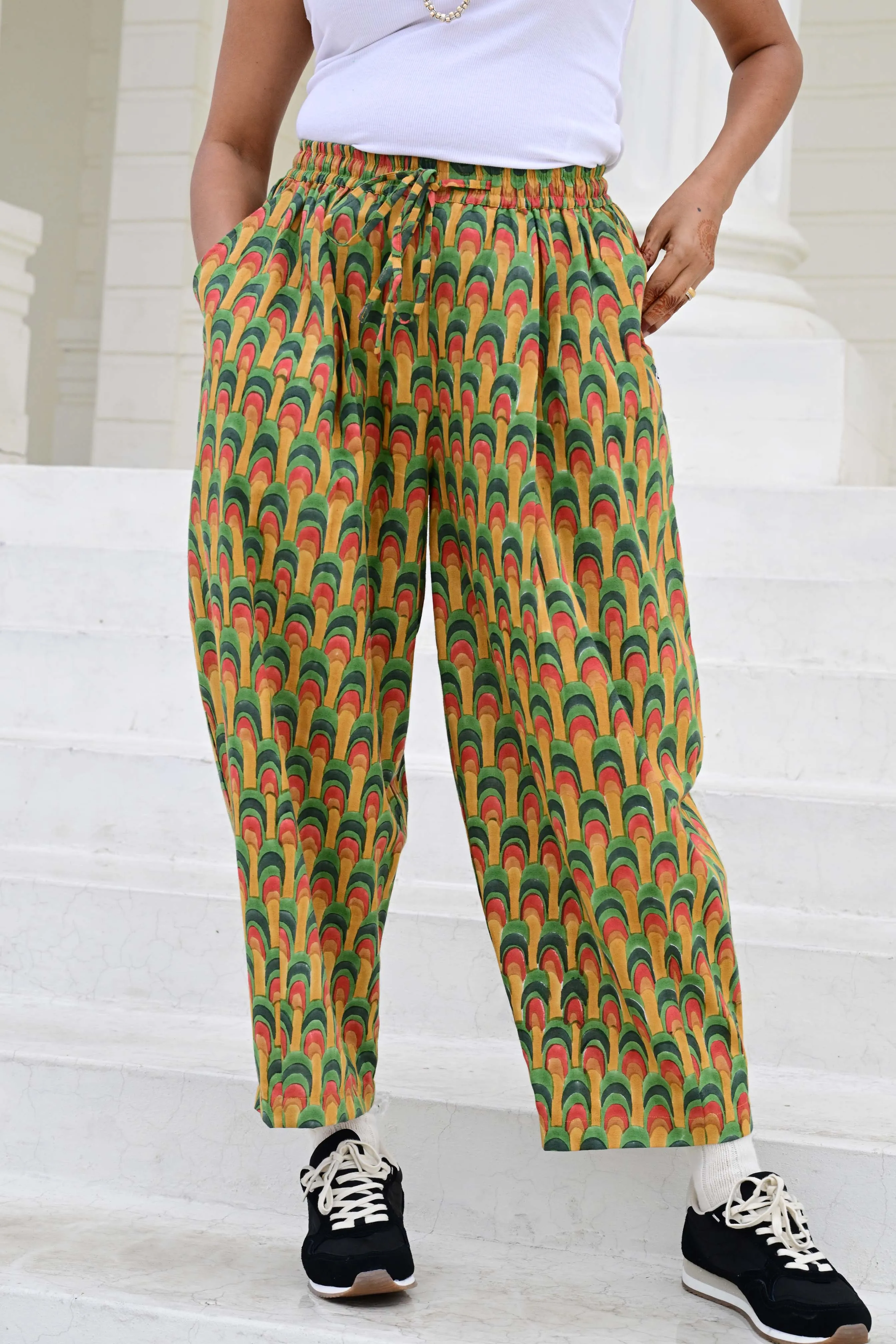 Anko Trousers in 'Peacock Fan' sold by Humphries & Begg product image thumbnail 4
