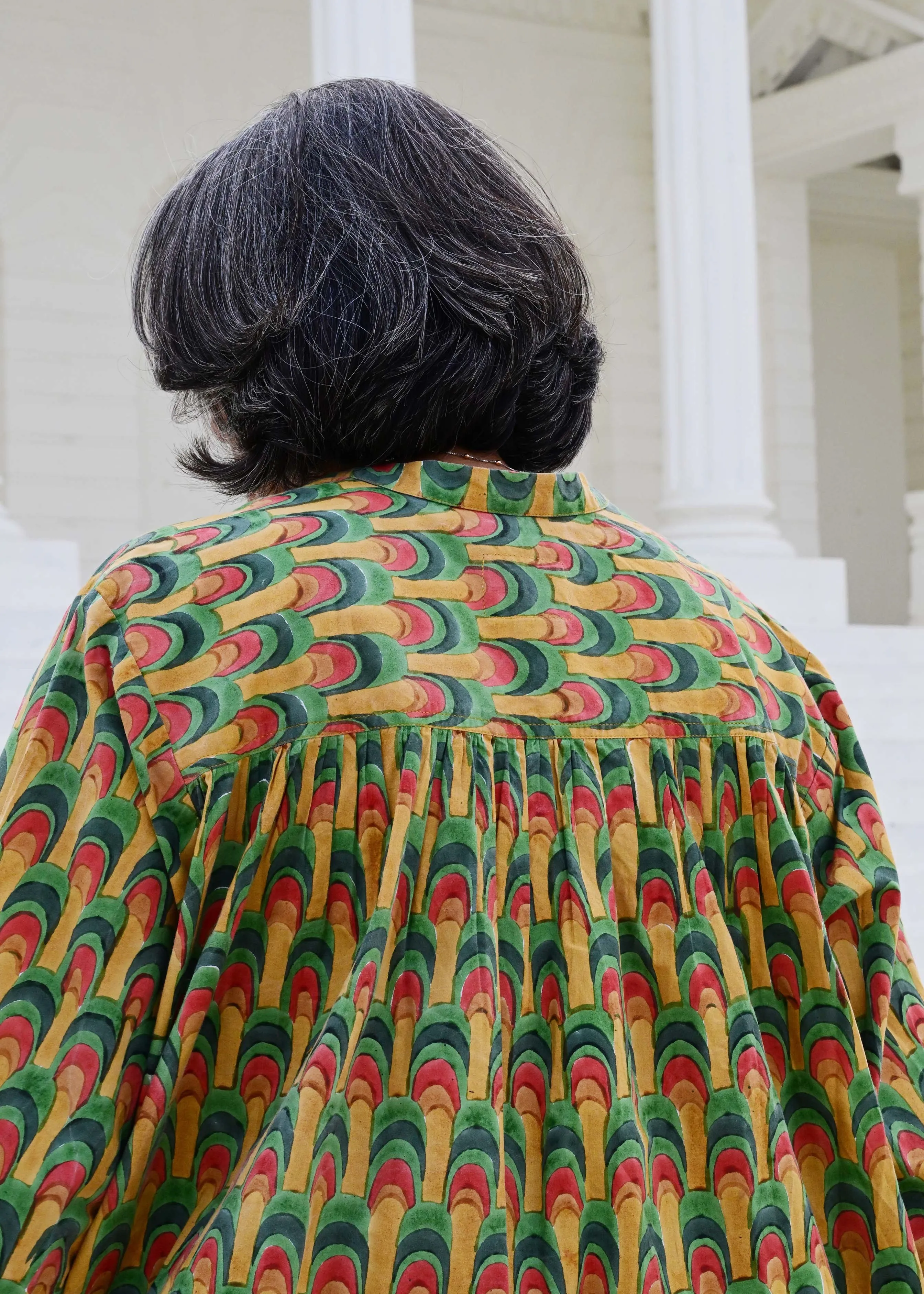 Rita Blouse in 'Peacock Fan' sold by Humphries & Begg product image thumbnail 4