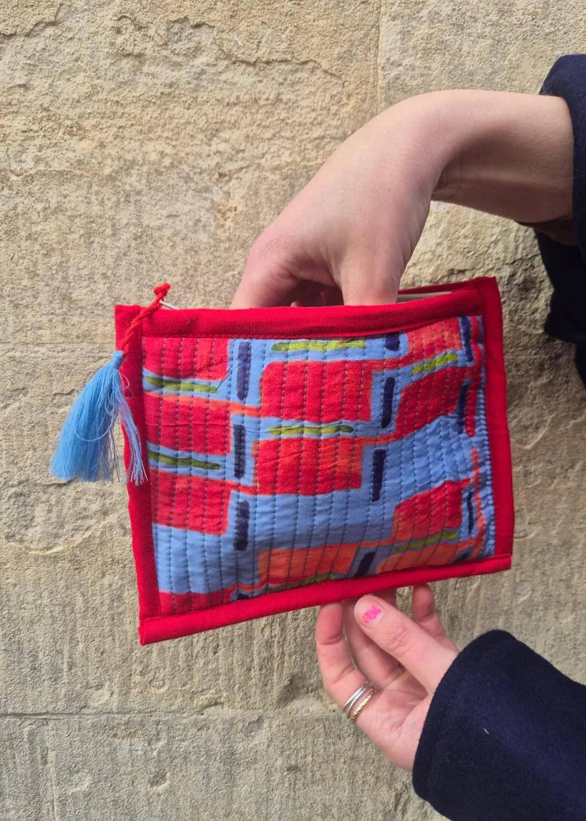 Quilted Pouch 'Up and Down' sold by Humphries & Begg product image thumbnail 2