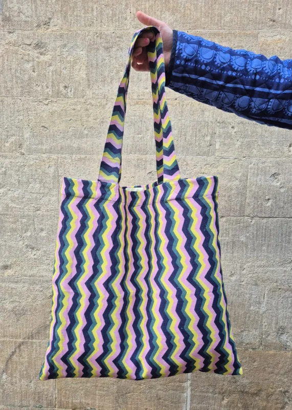 Giant Tote Bag in 'Distant Dream' Canvas made by Humphries & Begg