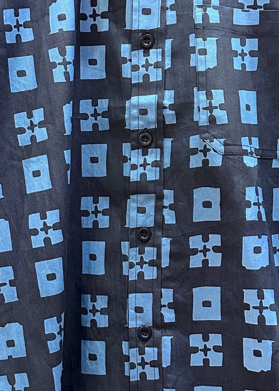 Robbie Shirt in ‘Indigo Check’ sold by Humphries & Begg product image thumbnail 2