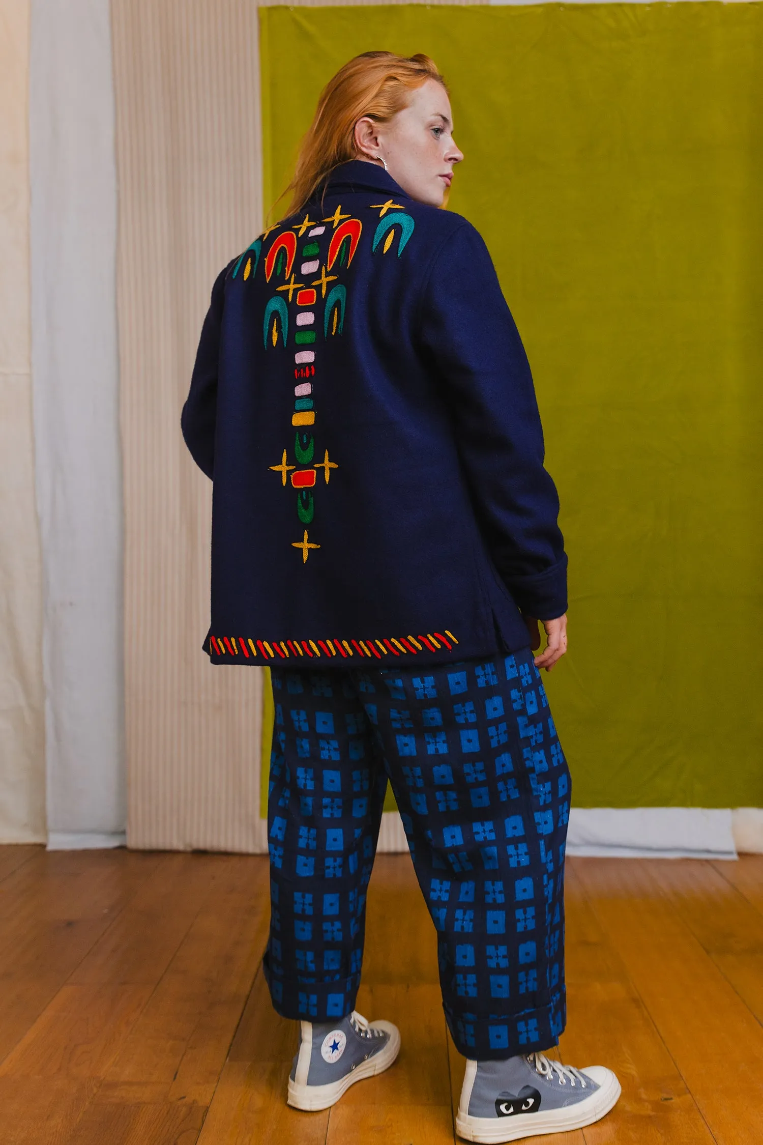 Embroidered Felt Jacket with Firework Design sold by Humphries & Begg product image thumbnail 3